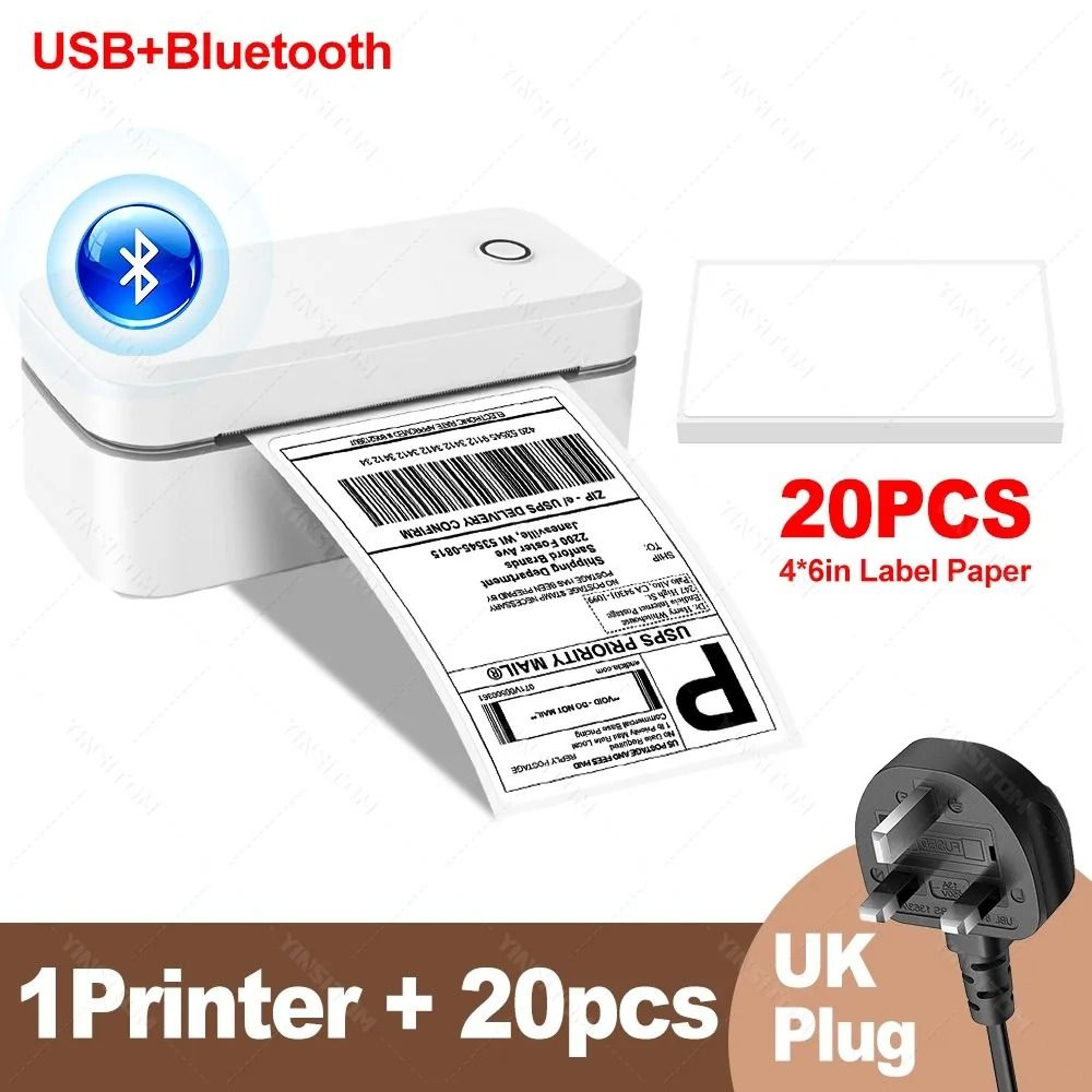 Marklife X4 Portable Bluetooth Thermal Shipping Label Printer 4x6 Mailing Packages Automatic Recogn 13