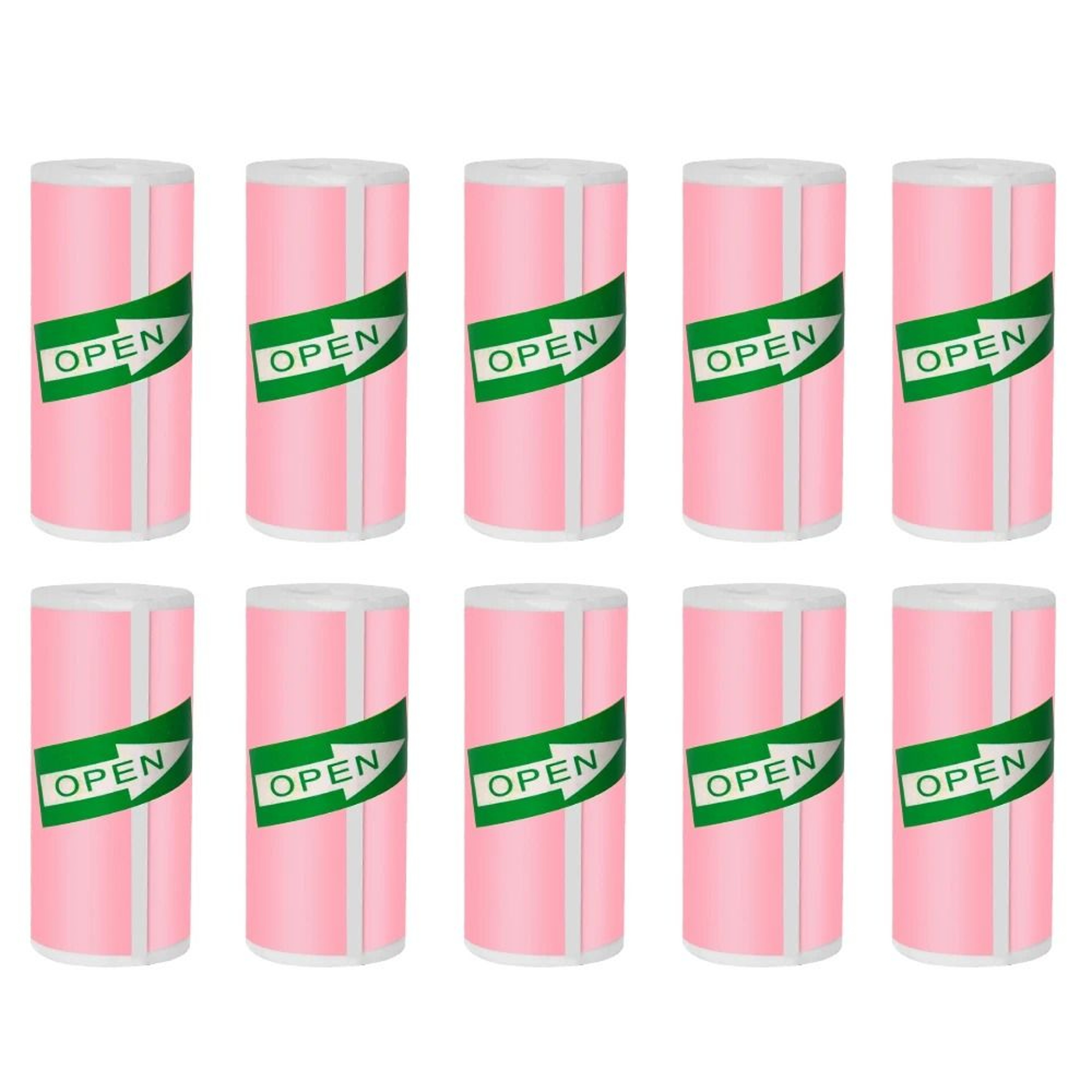 57x25mm HD Mini Thermal Paper Rolls SelfAdhesive Sticker Paper For Portable Pocket Photo Printers 12