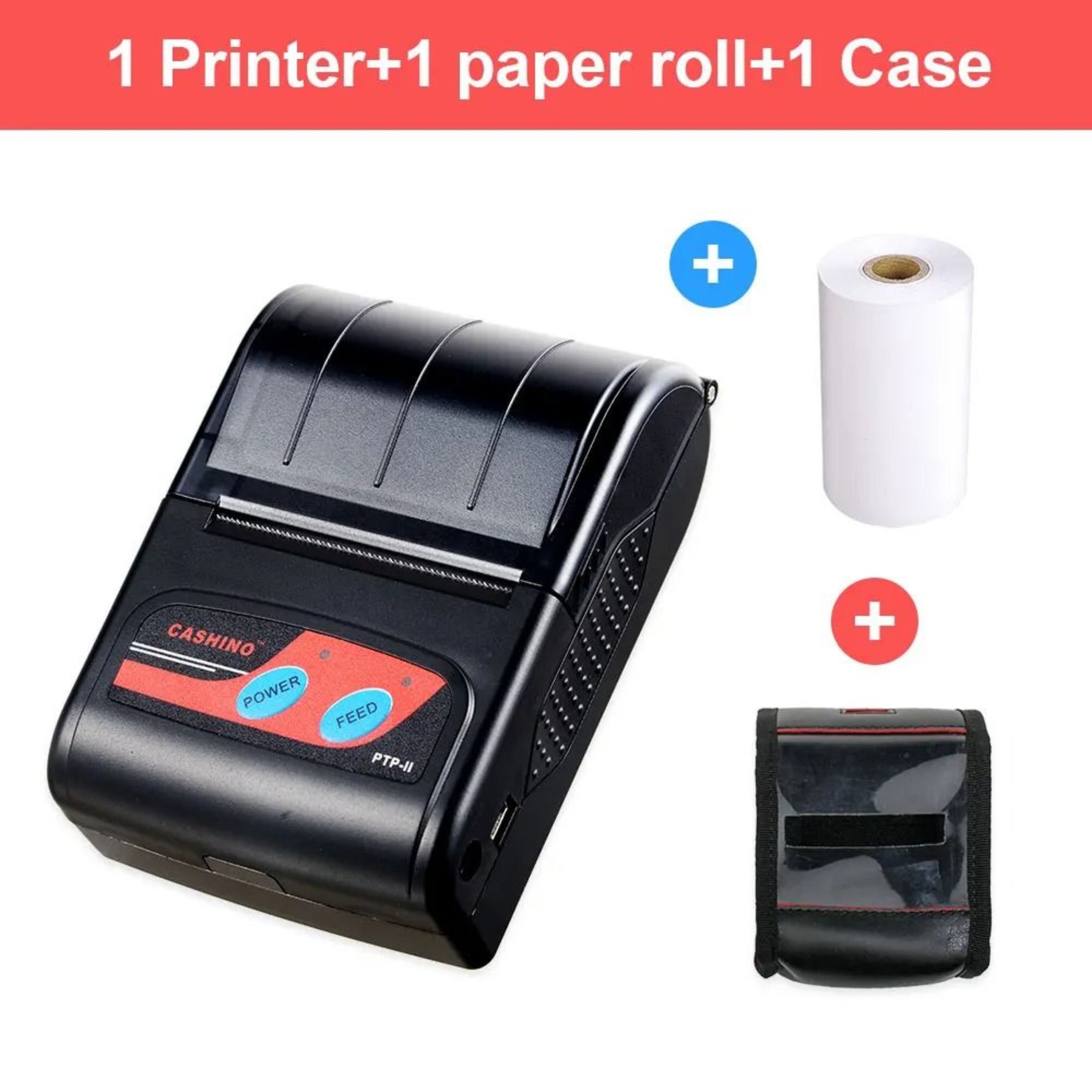 Cashino PTPII 2Inch 58mm Mini Portable Mobile Bluetooth Thermal Receipt Printer With 2000mAh Batter 6