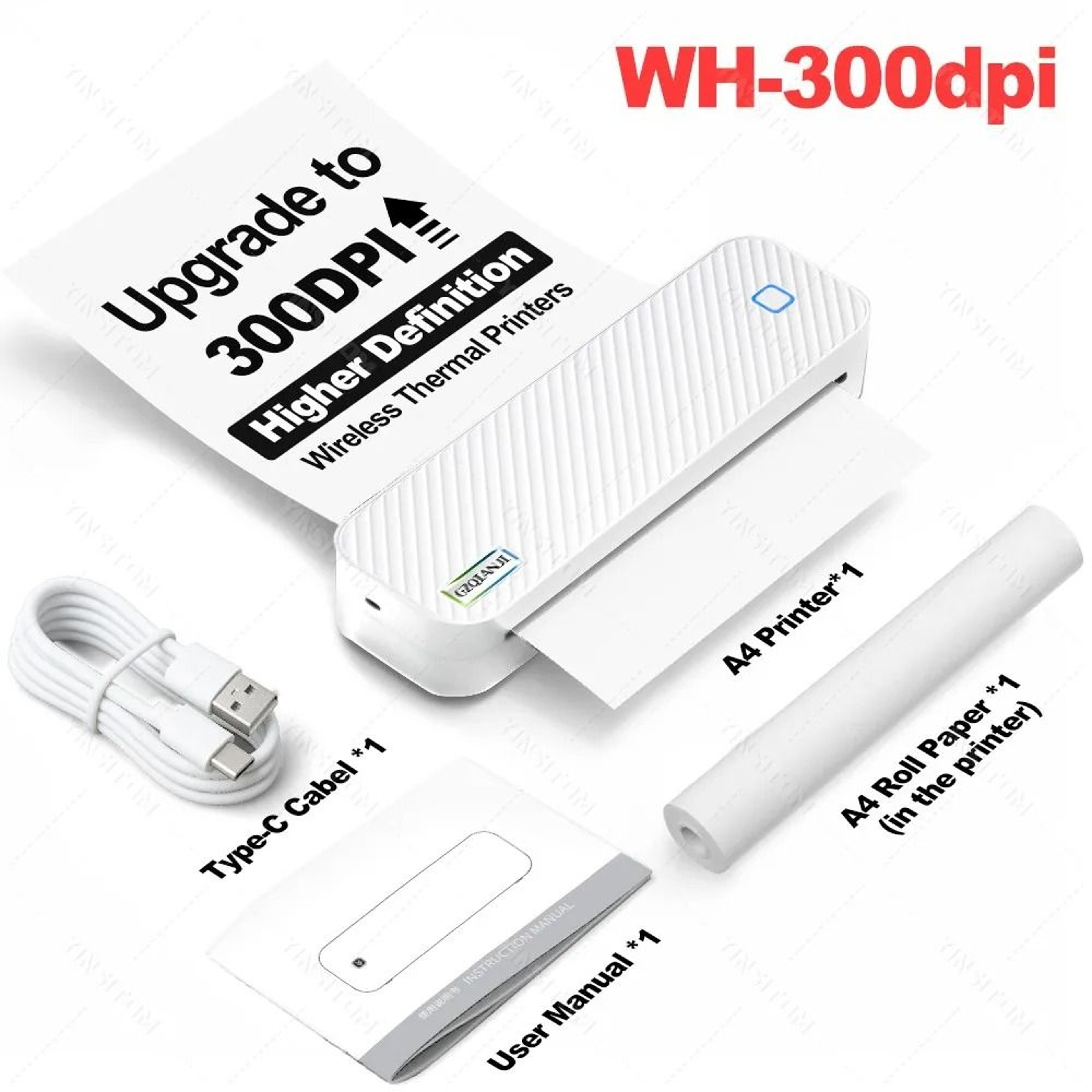 YINSITOM 300dpi Portable Thermal Printer Supporting US Letter  A4 Paper 7