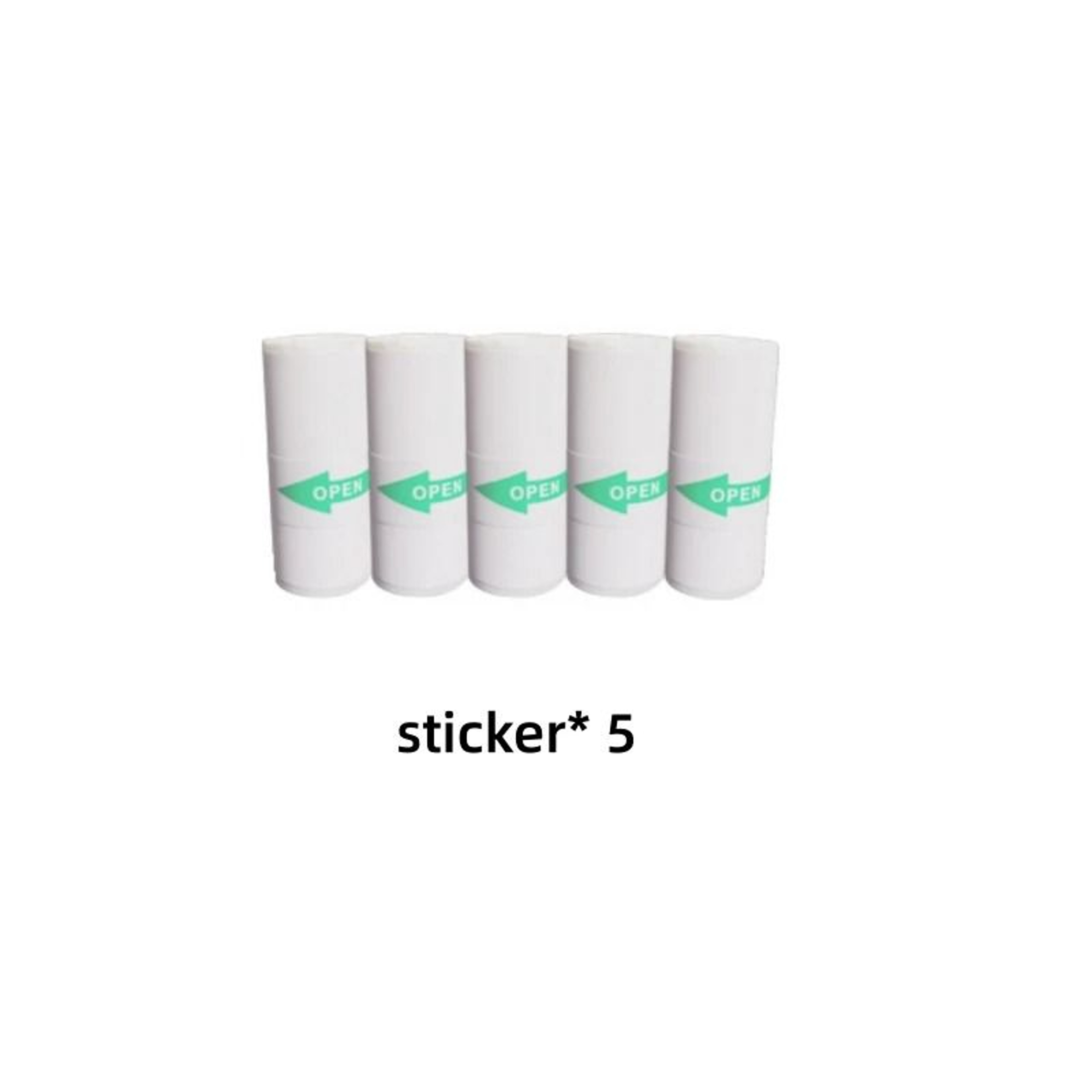 10Roll 57mm Thermal Sticker Paper Set SelfAdhesive White Labels For Pocket Printers  Kids Photo Mak 6