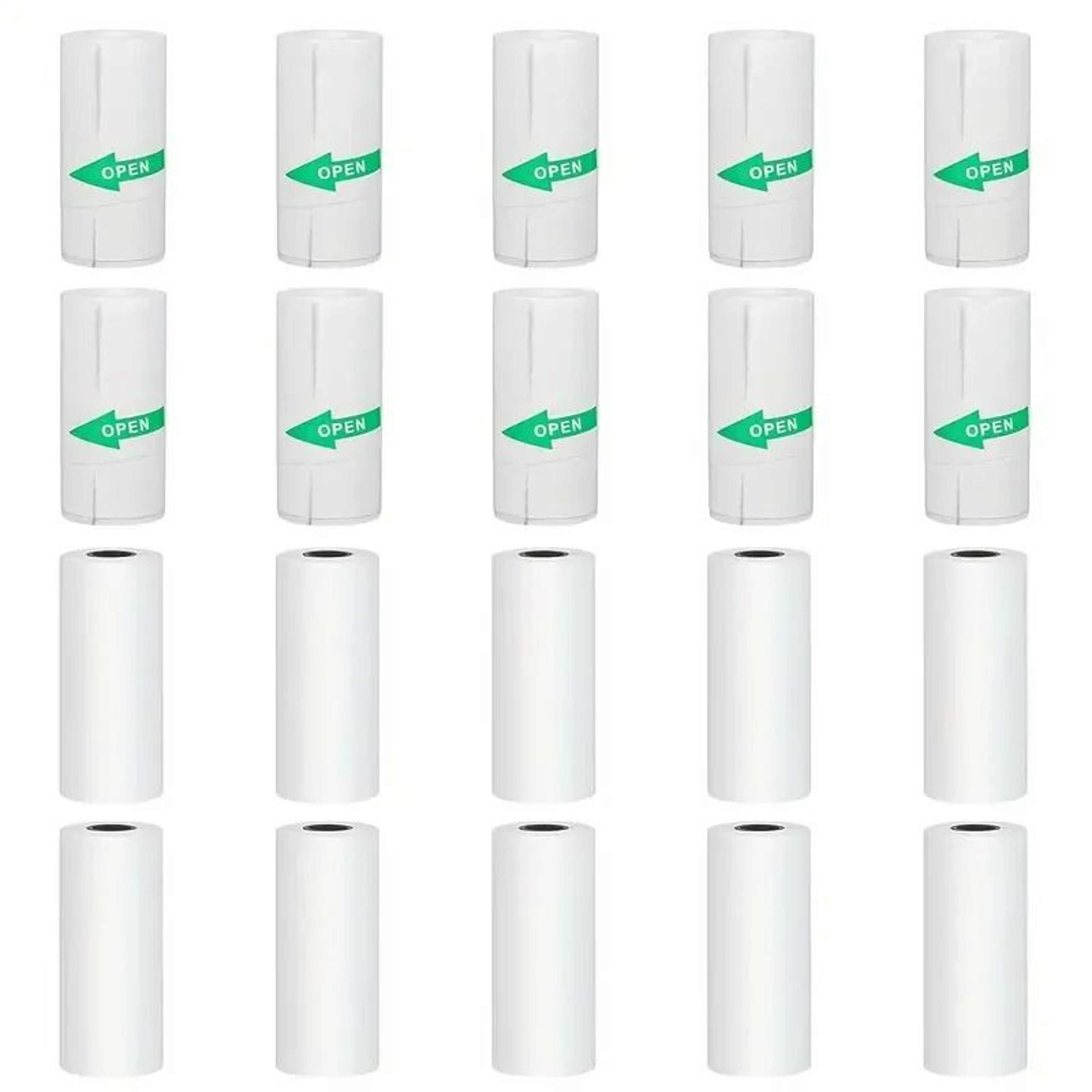 10Roll 57mm Thermal Sticker Paper Set SelfAdhesive White Labels For Pocket Printers  Kids Photo Mak 5