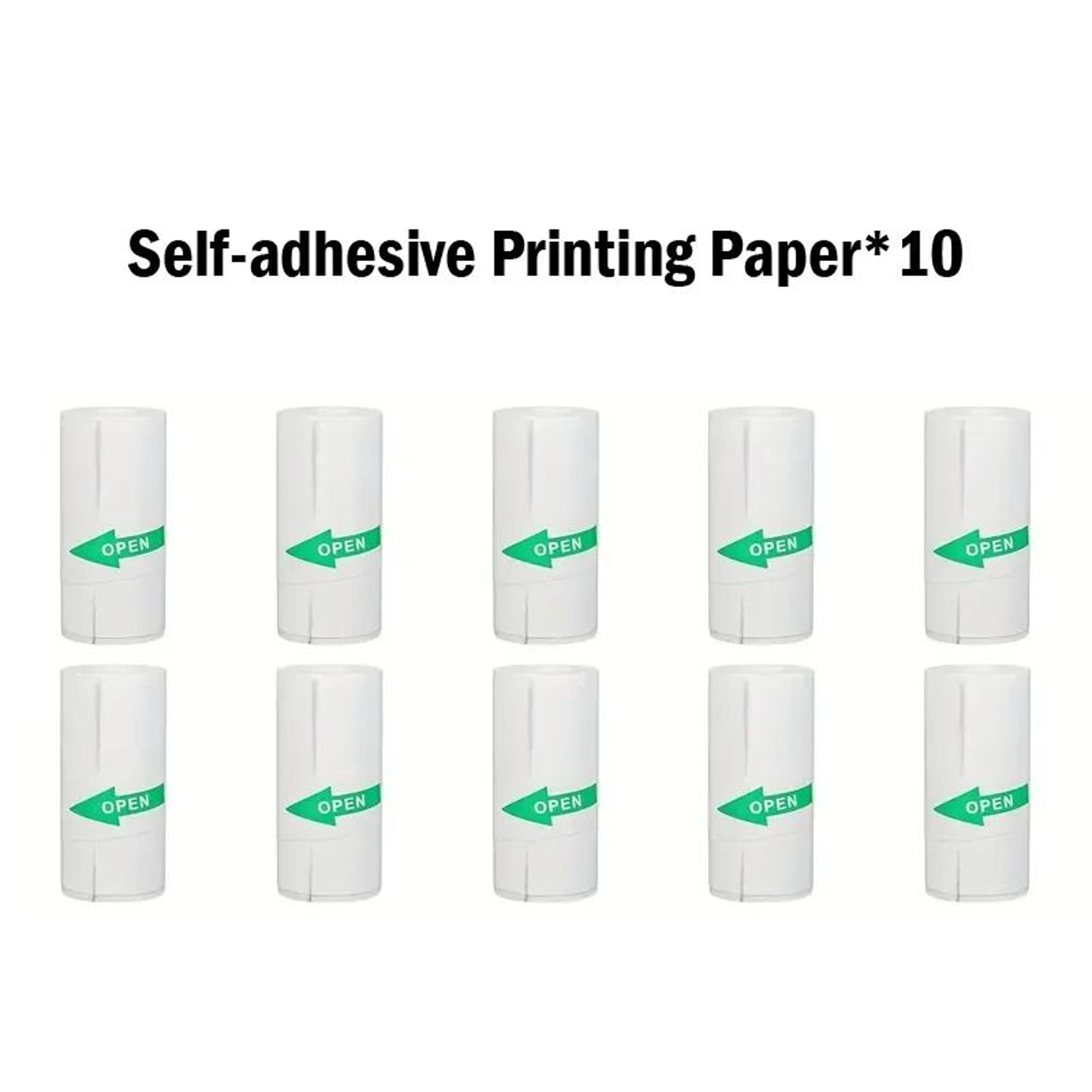 10Roll 57mm Thermal Sticker Paper Set SelfAdhesive White Labels For Pocket Printers  Kids Photo Mak 7