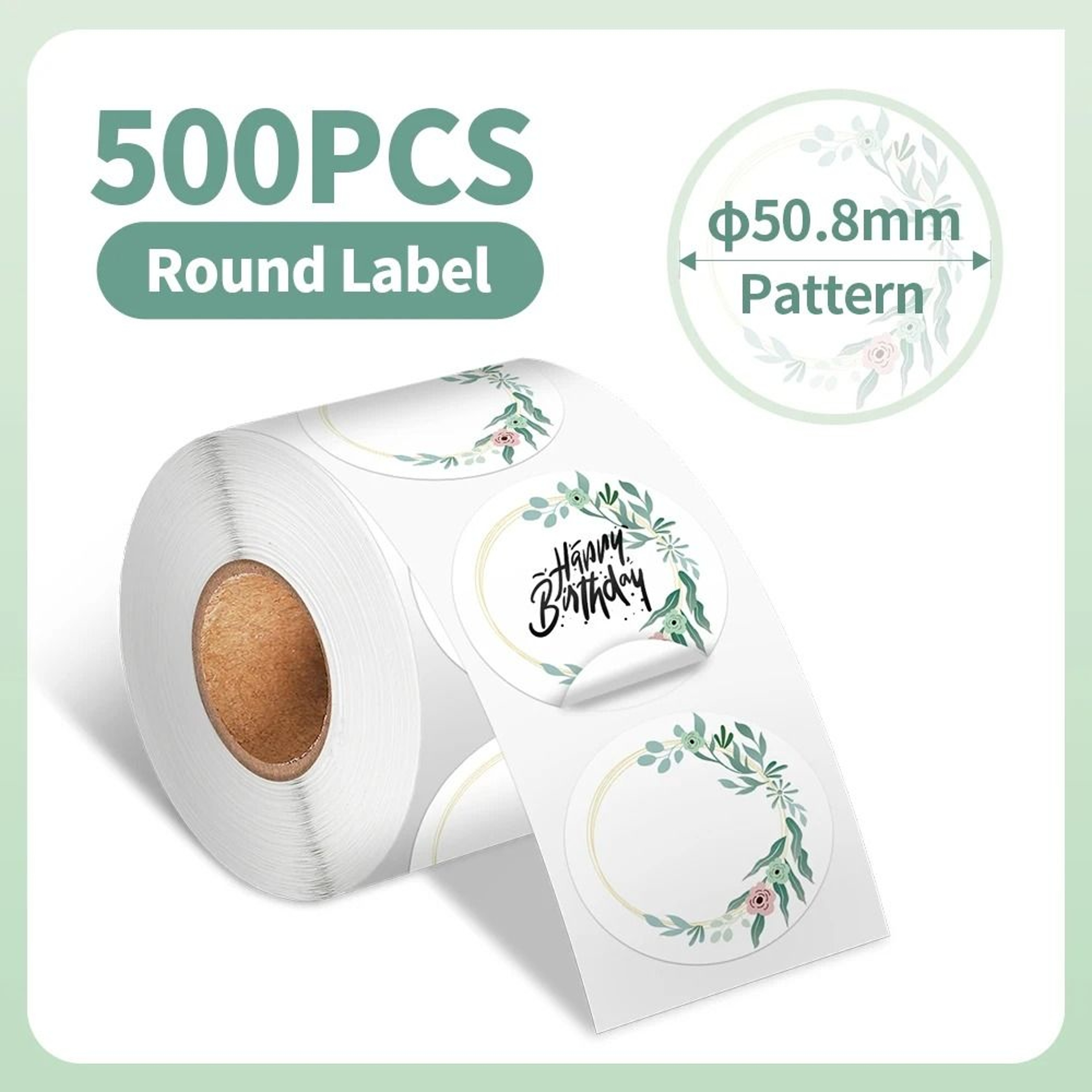 Phomemo Waterproof White Round Thermal Label Stickers For PM241 PM246S  D520 Label Printers 6