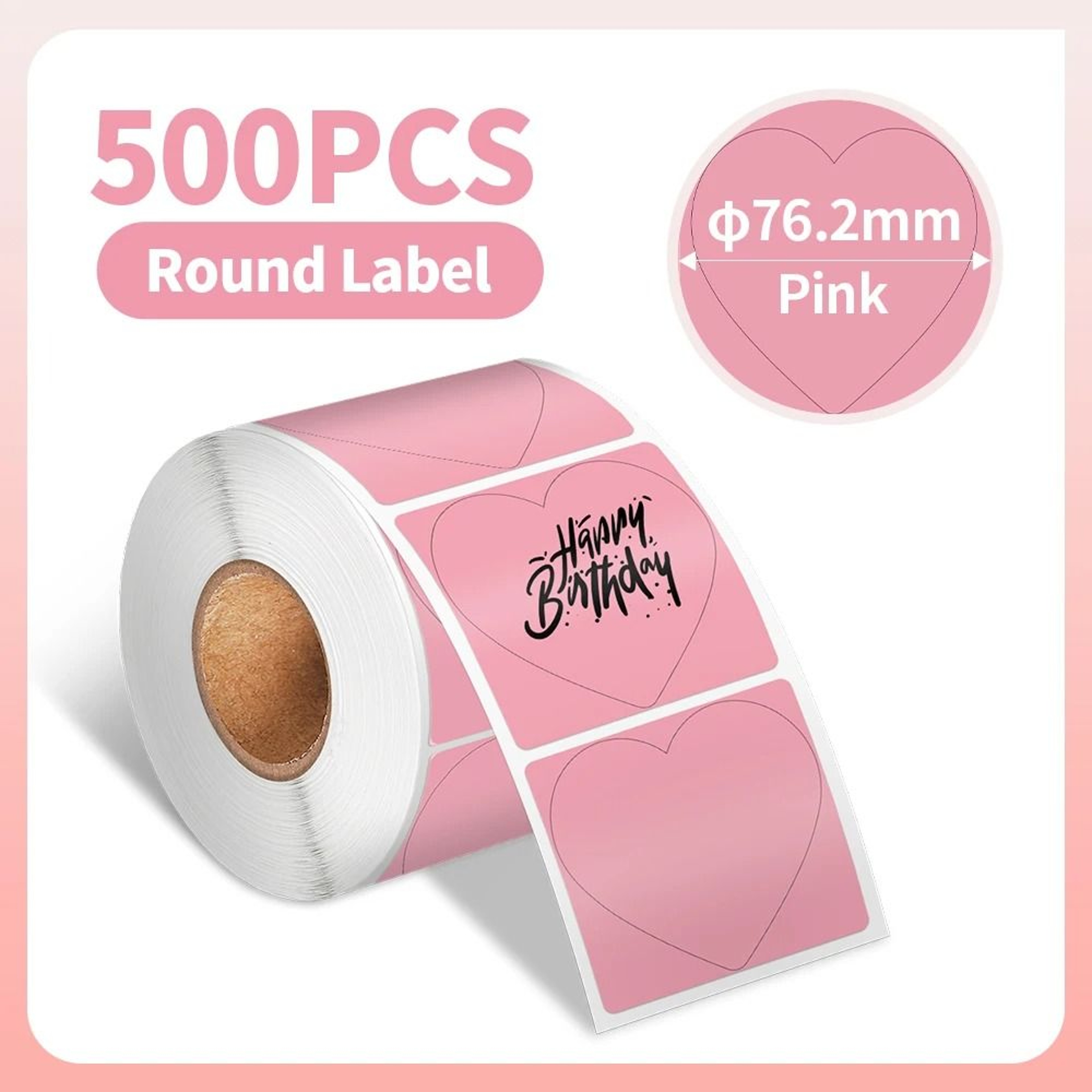 Phomemo Waterproof White Round Thermal Label Stickers For PM241 PM246S  D520 Label Printers 22
