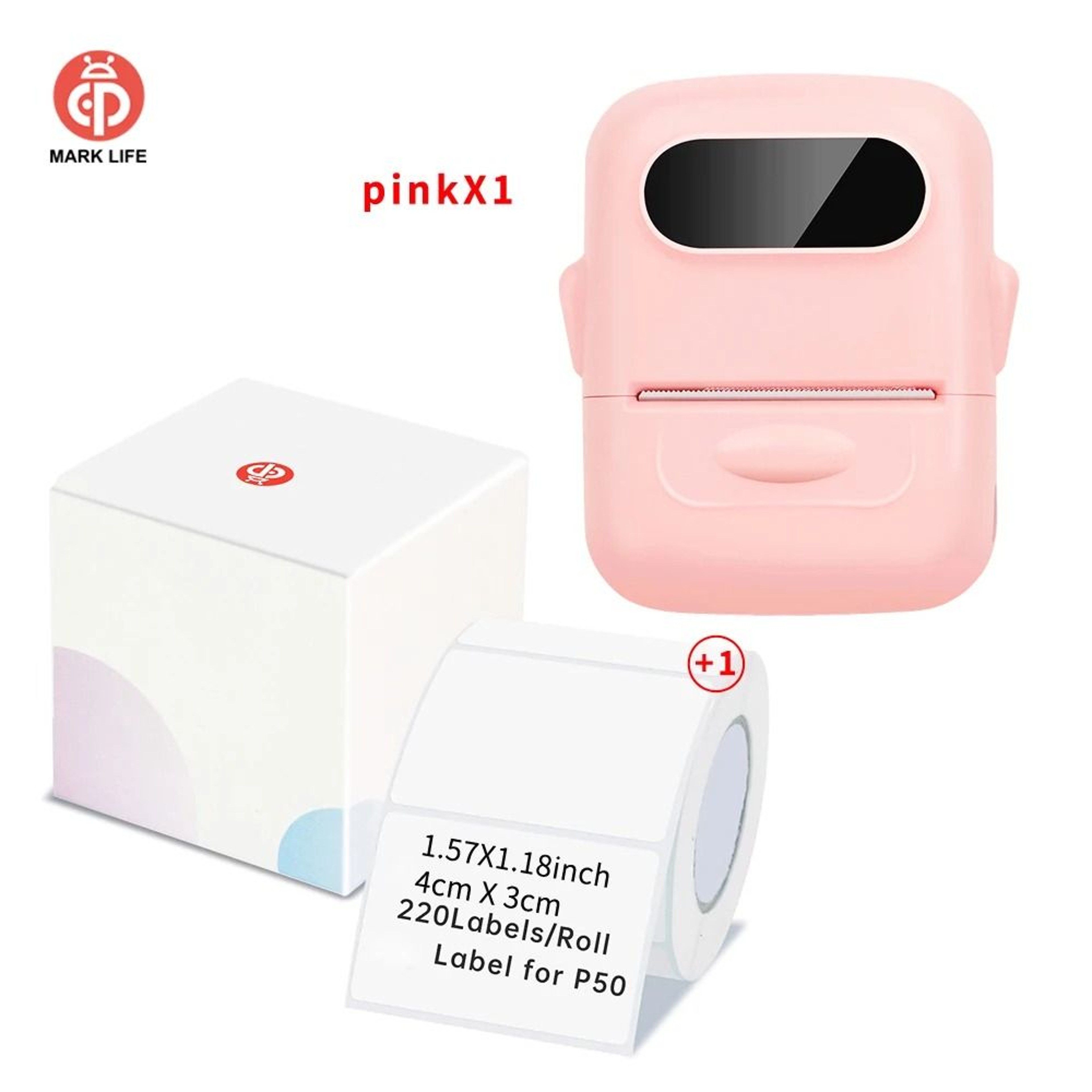 Marklife P50 Mini Bluetooth Thermal Label Printer SelfAdhesive Sticker Maker For Kitchen  Office Ta 8