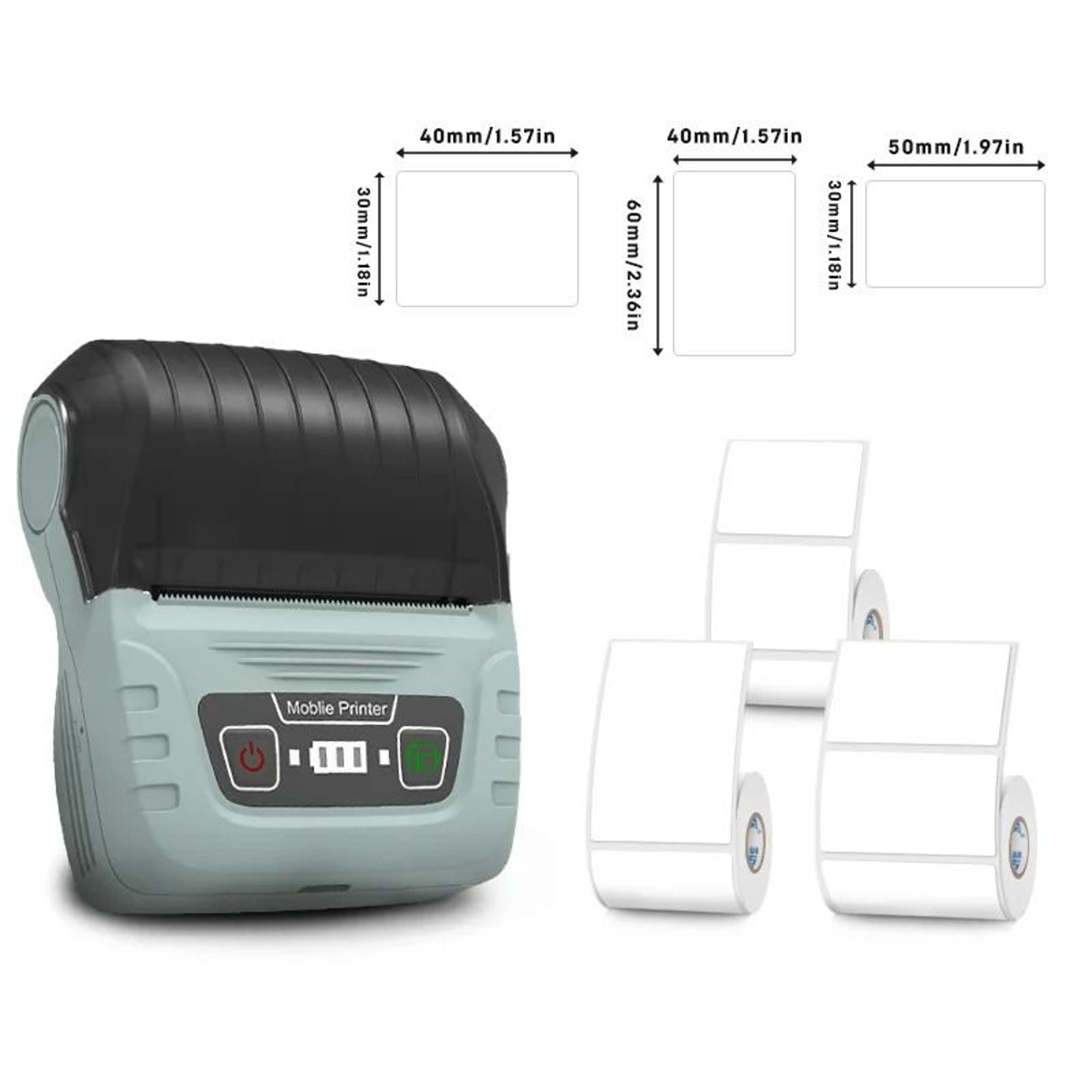 SK58 Wireless Bluetooth Thermal Label Printer SelfAdhesive Sticker Maker For Barcodes  DIY Tagging 6