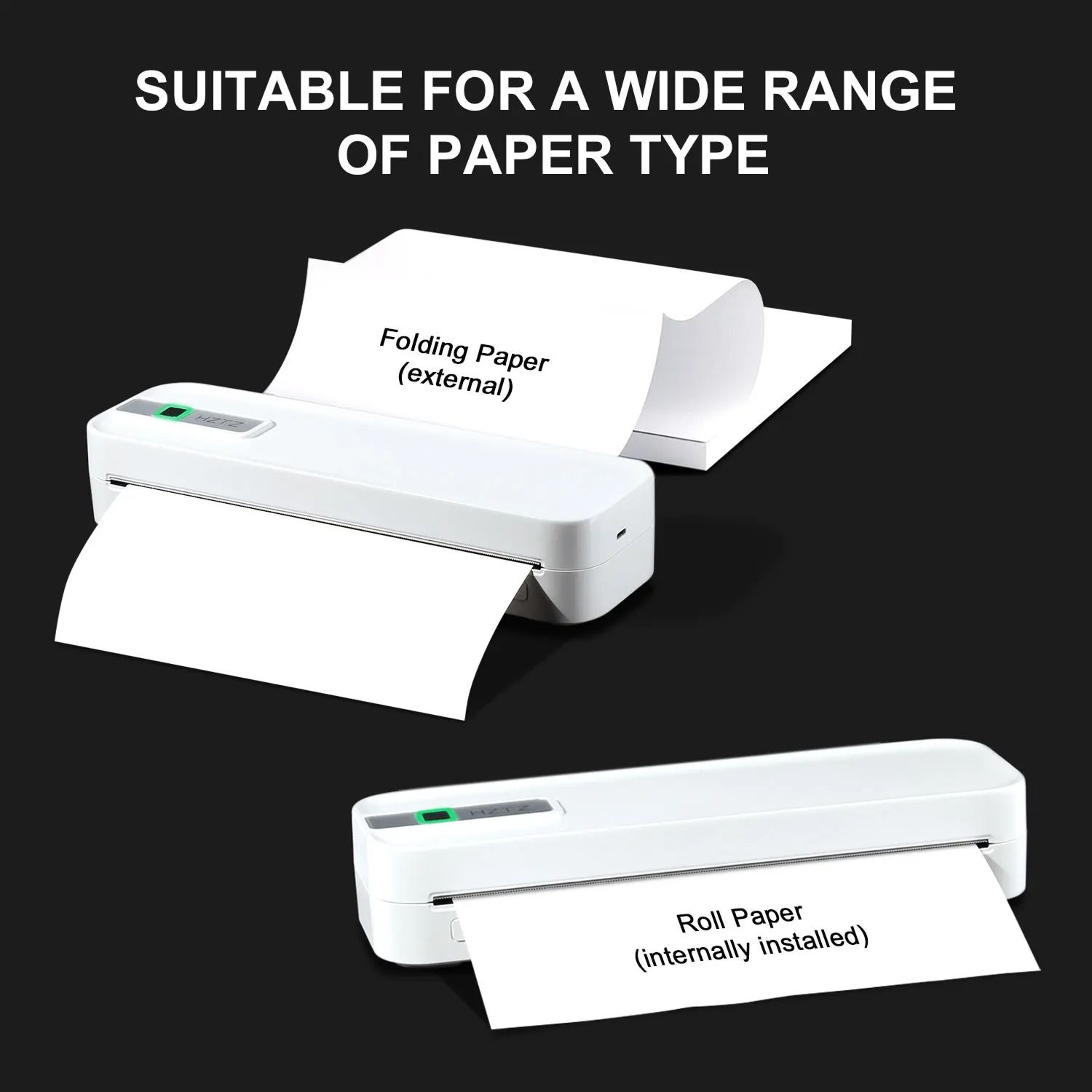 A4 Portable Wireless Bluetooth Inkless Thermal Printer 300DPI For Smartphones Laptops PDF Documents 4