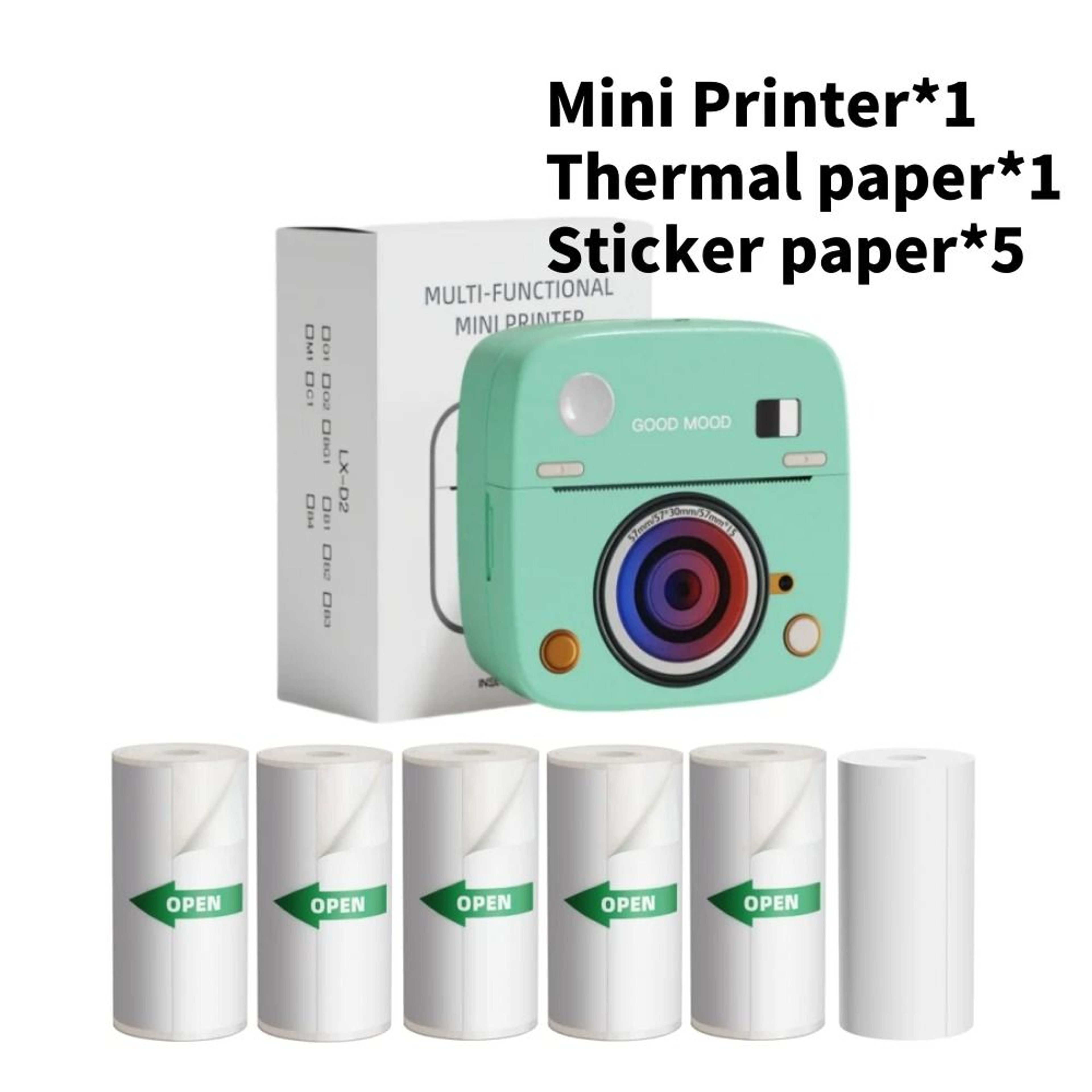 C1 Smart Mini Bluetooth Pocket Photo  Kitchen Label Printer With 1200mAh Battery  TypeC Charging Fo 7