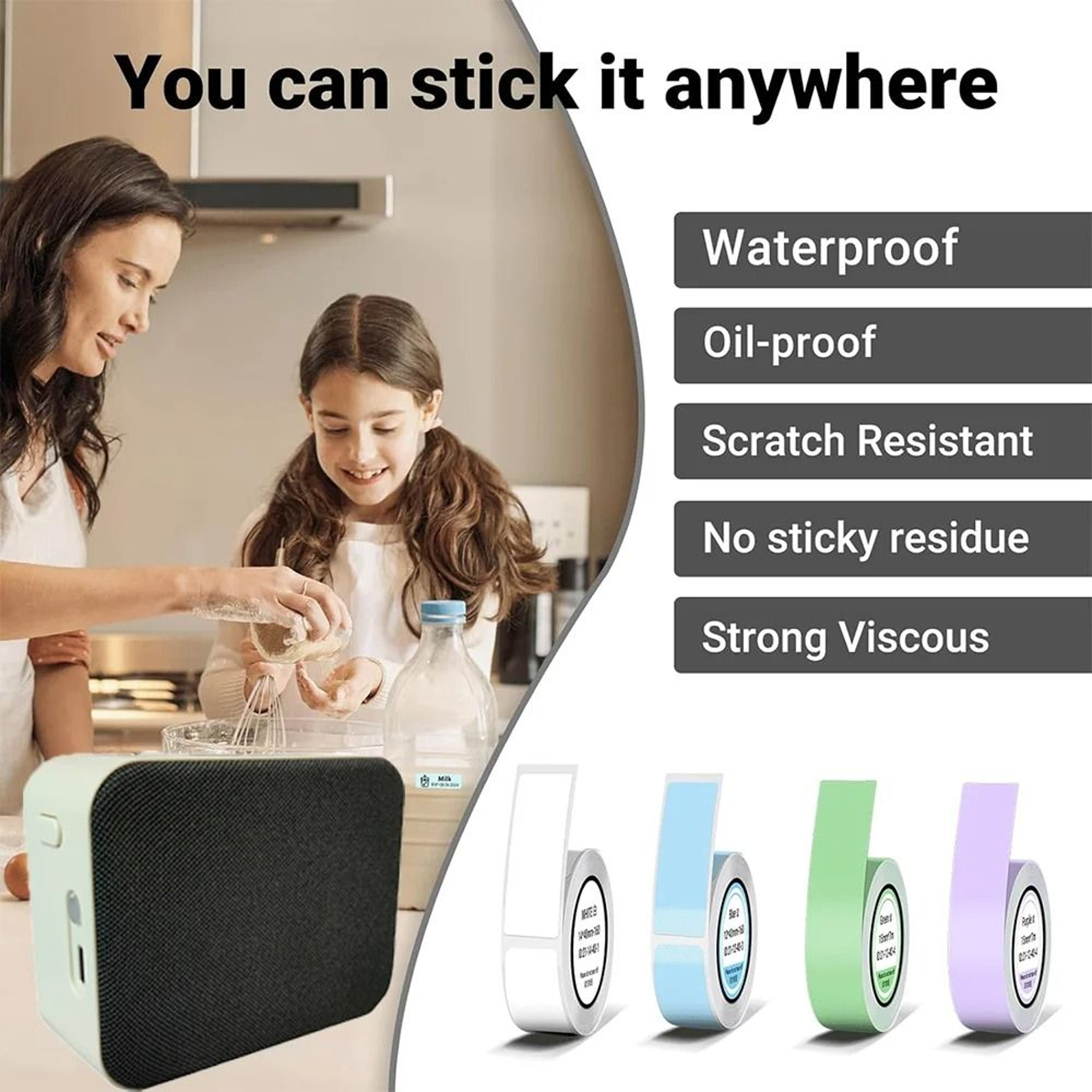 Marklife P15 Mini Bluetooth Thermal Label Printer Inkless Sticker Maker For Home Office  DIY Crafts 1