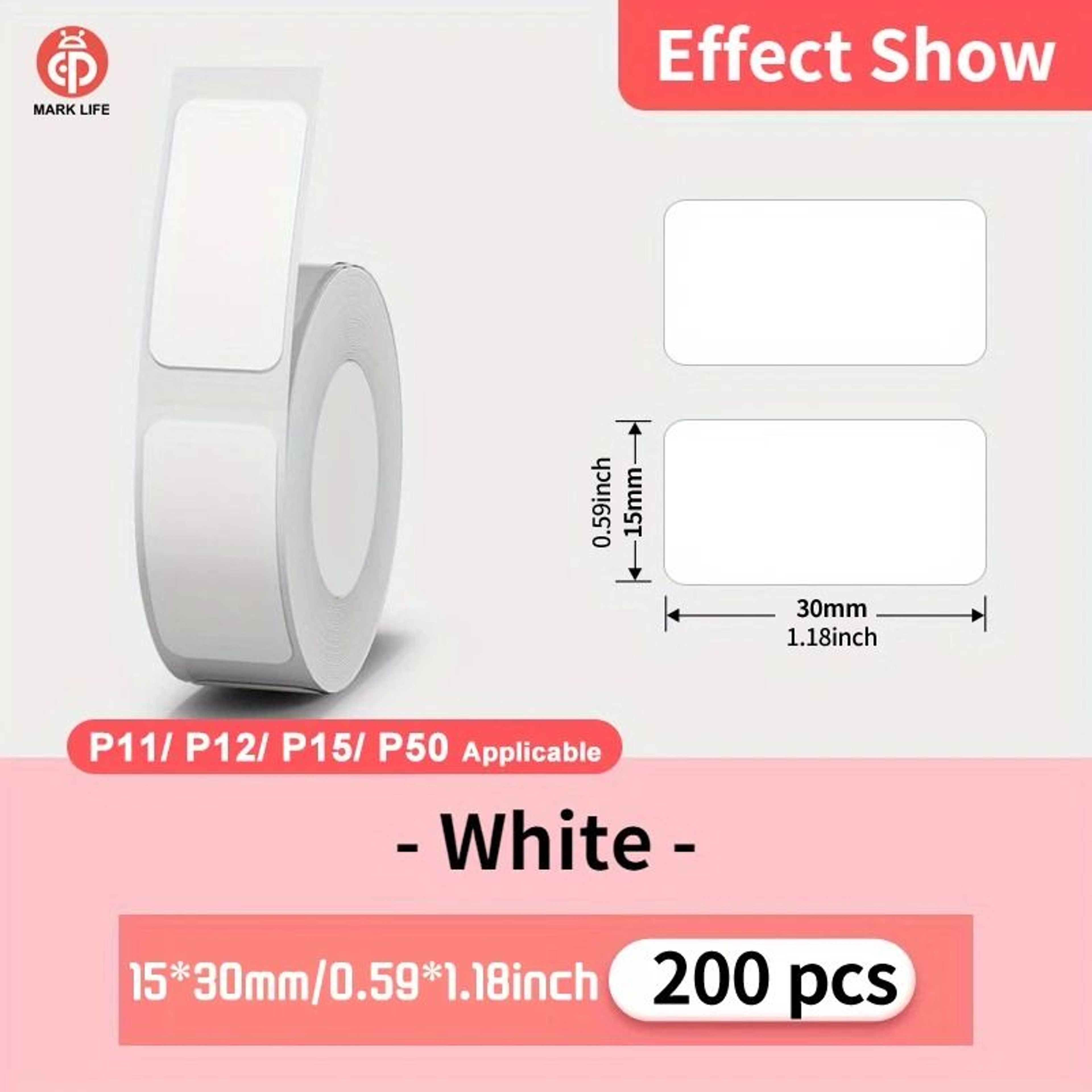Marklife P15 Mini Bluetooth Thermal Label Printer Inkless Sticker Maker For Home Office  DIY Crafts 7
