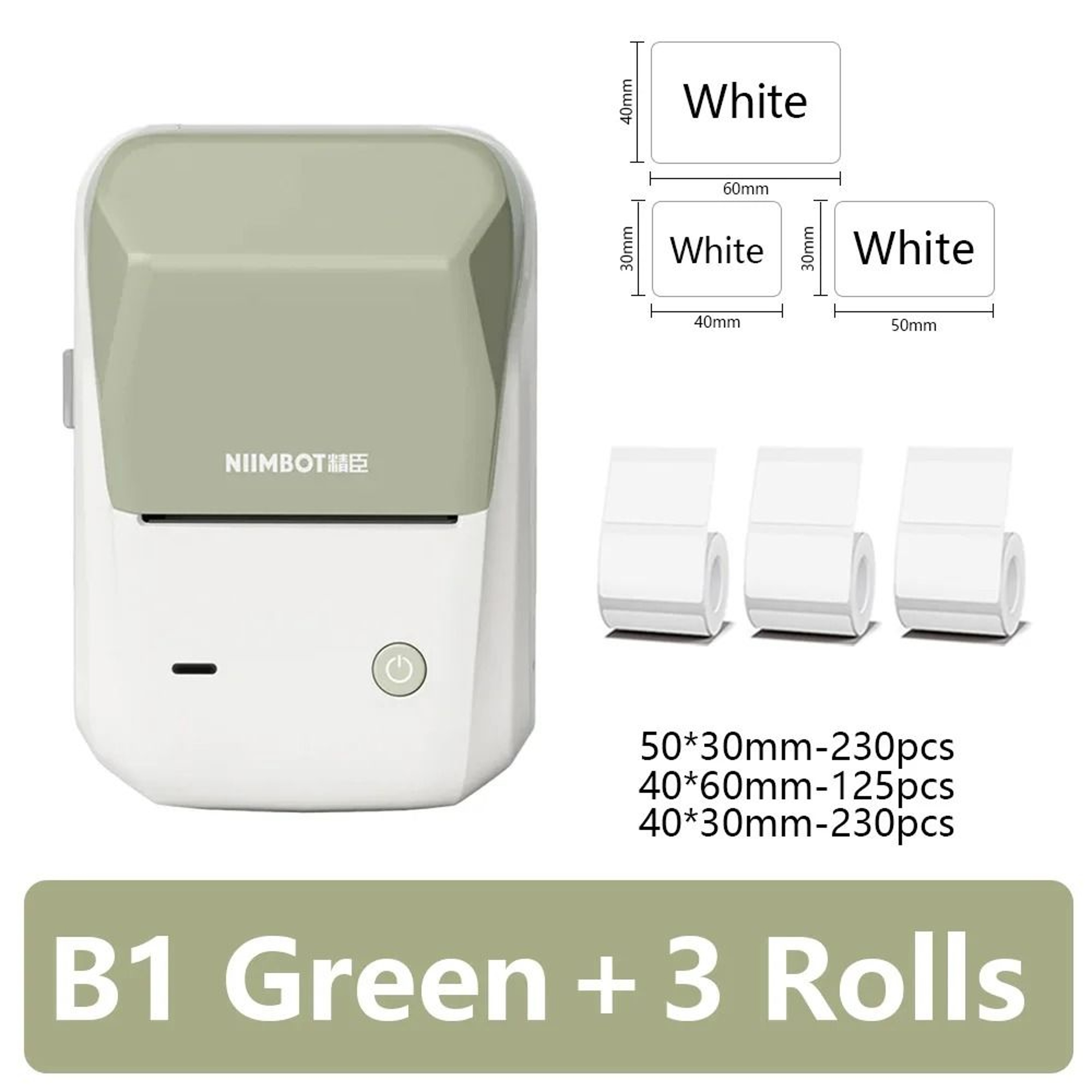 Niimbot B1 Mini Portable Thermal Label Printer Bluetooth SelfAdhesive Sticker Maker Pocket Labeling 9