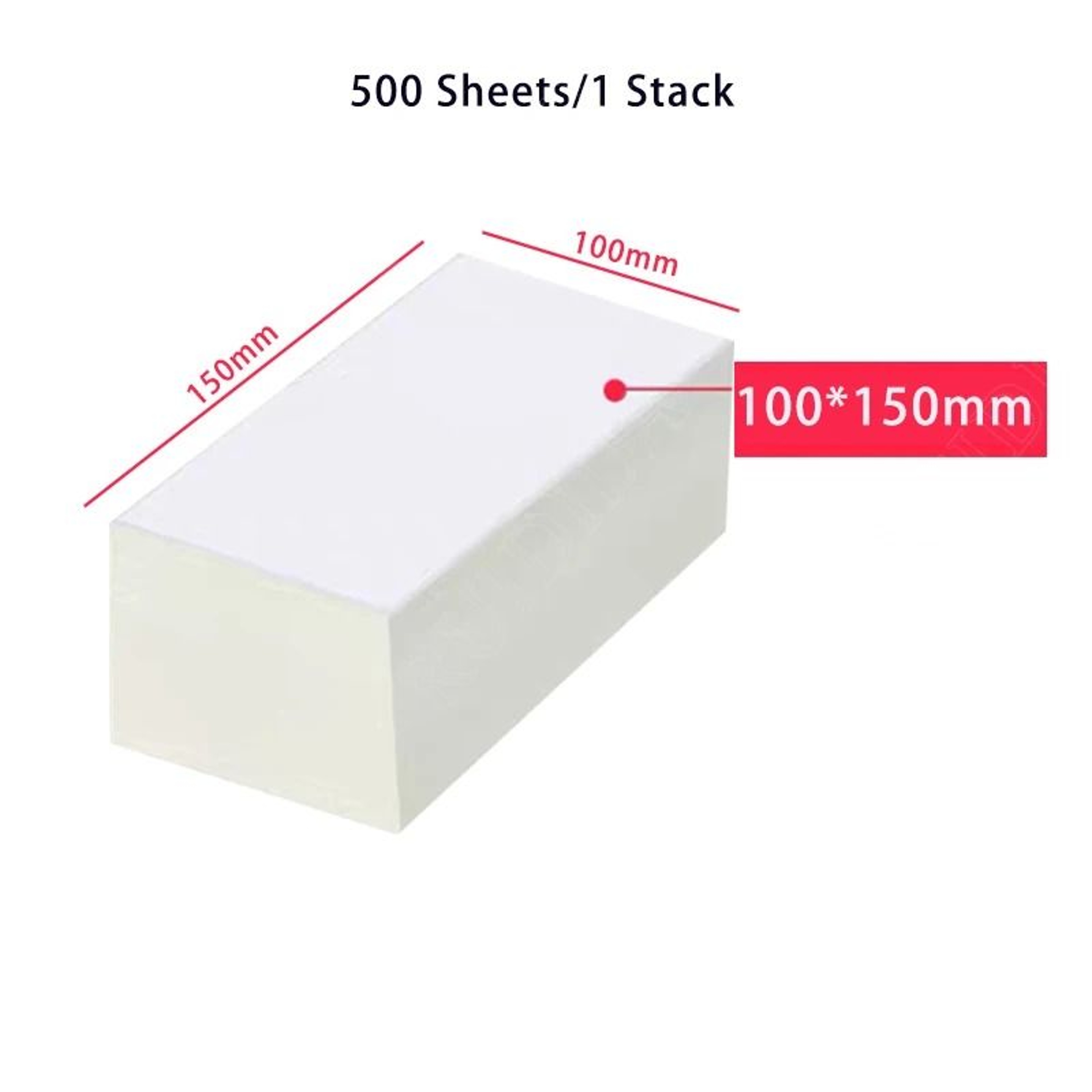 Direct Thermal Shipping Label Paper Folded Adhesive Stickers 100x100mm 100x150mm 4x6 76x130mm For T 7