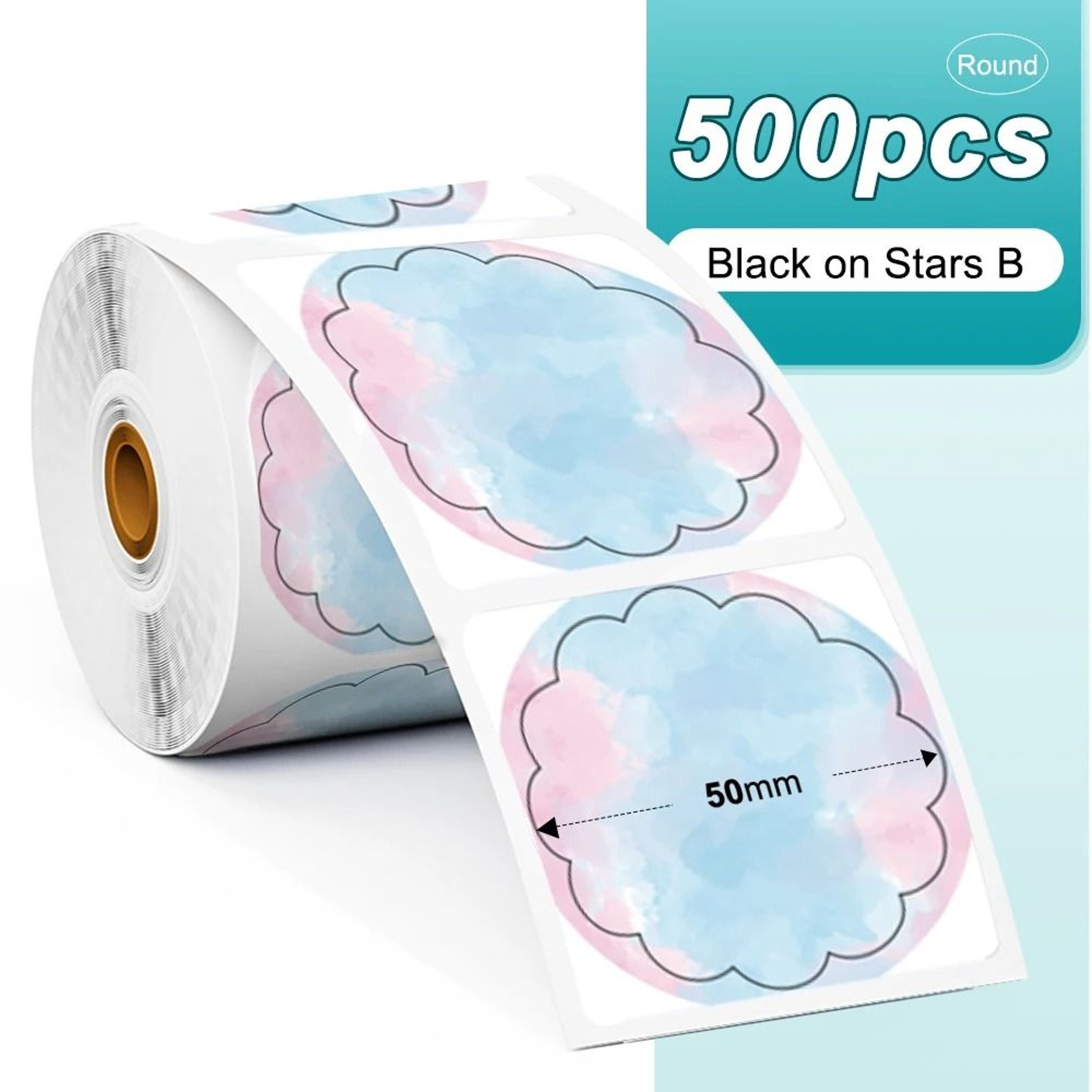 Phomemo PM241 Thermal Labels Round Square Rainbow Sticker Paper For DIY Logo Design  Address Tags 12
