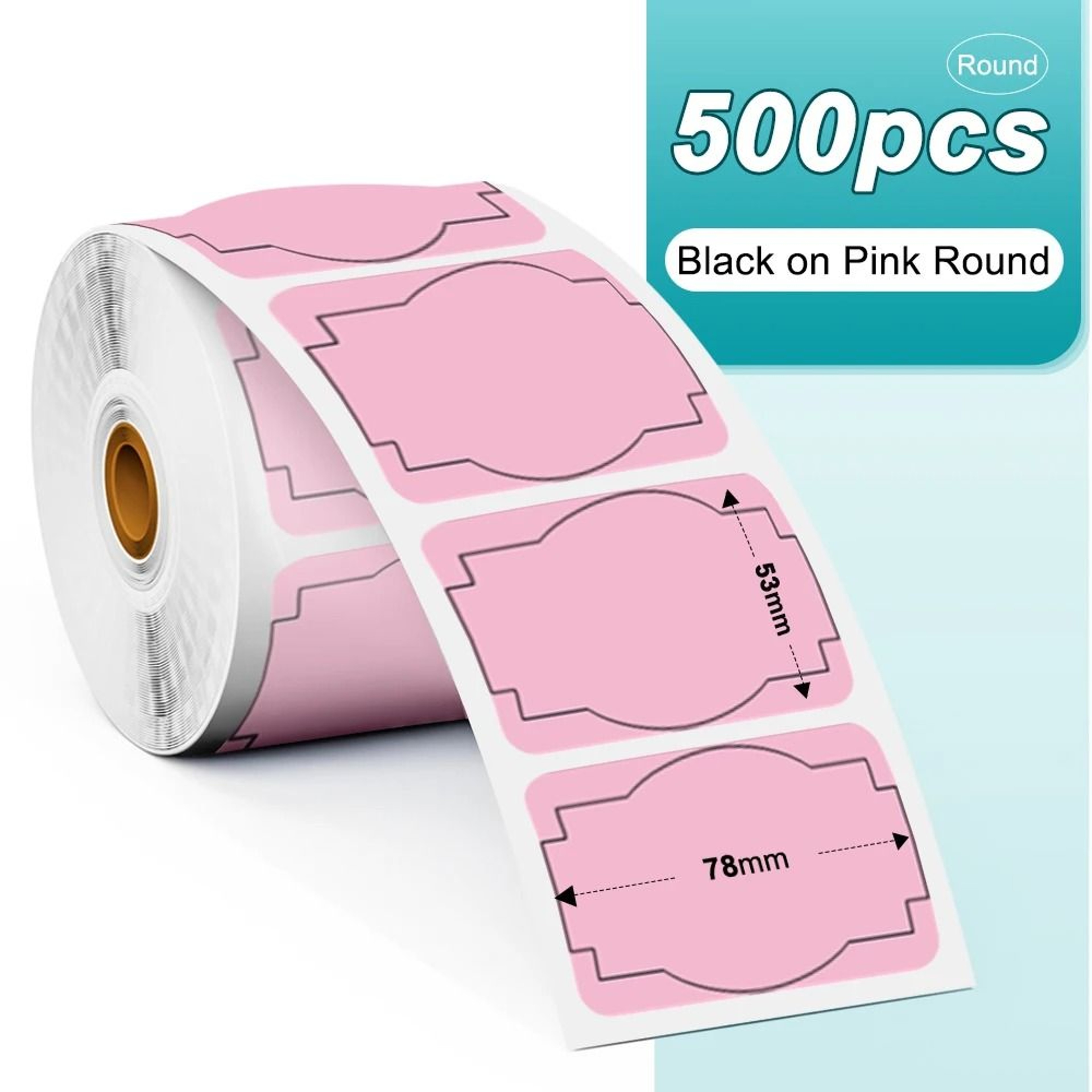 Phomemo PM241 Thermal Labels Round Square Rainbow Sticker Paper For DIY Logo Design  Address Tags 24