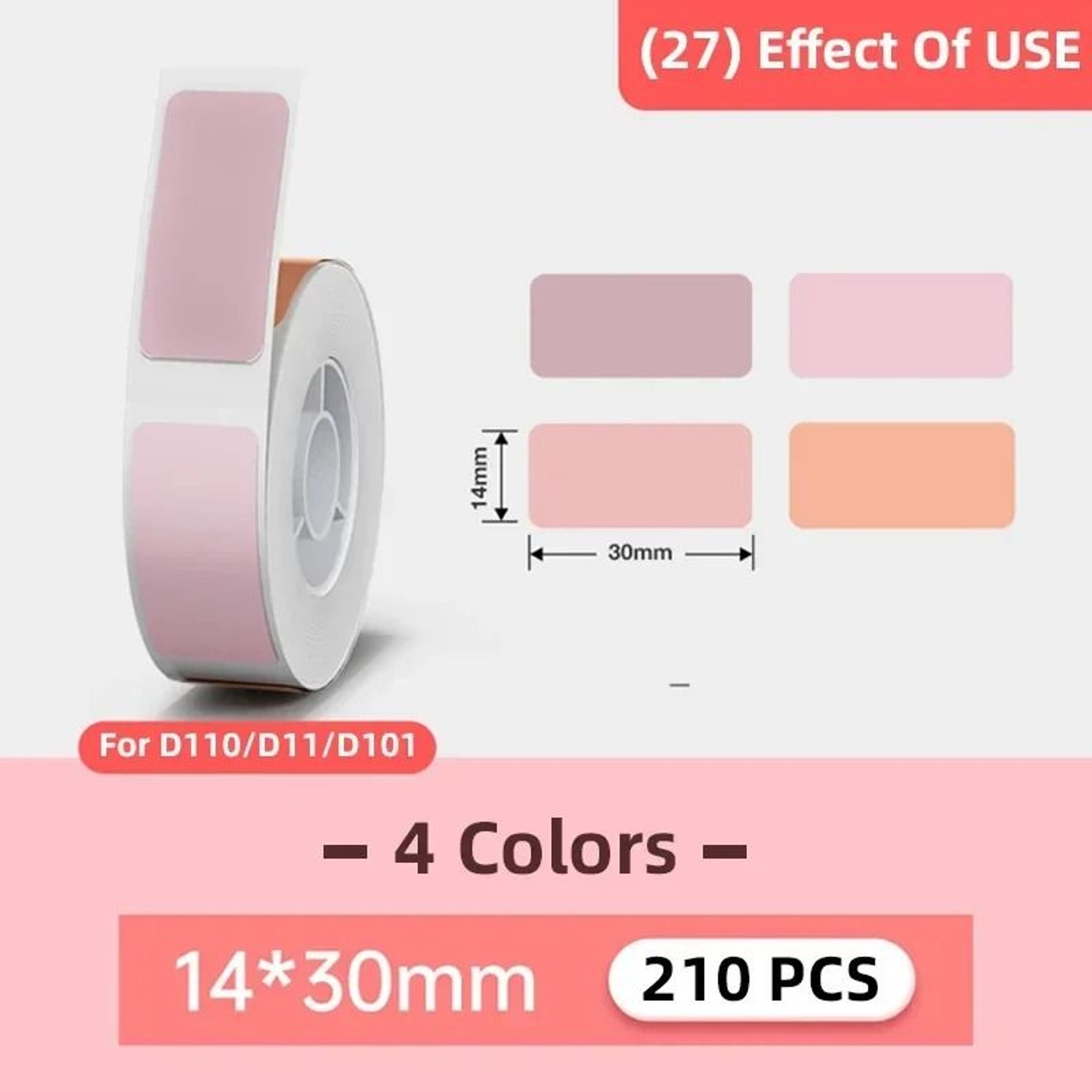 Niimbot D11 D101  D110 Thermal SelfAdhesive Waterproof Label Rolls Cable Color  Round Stickers 7