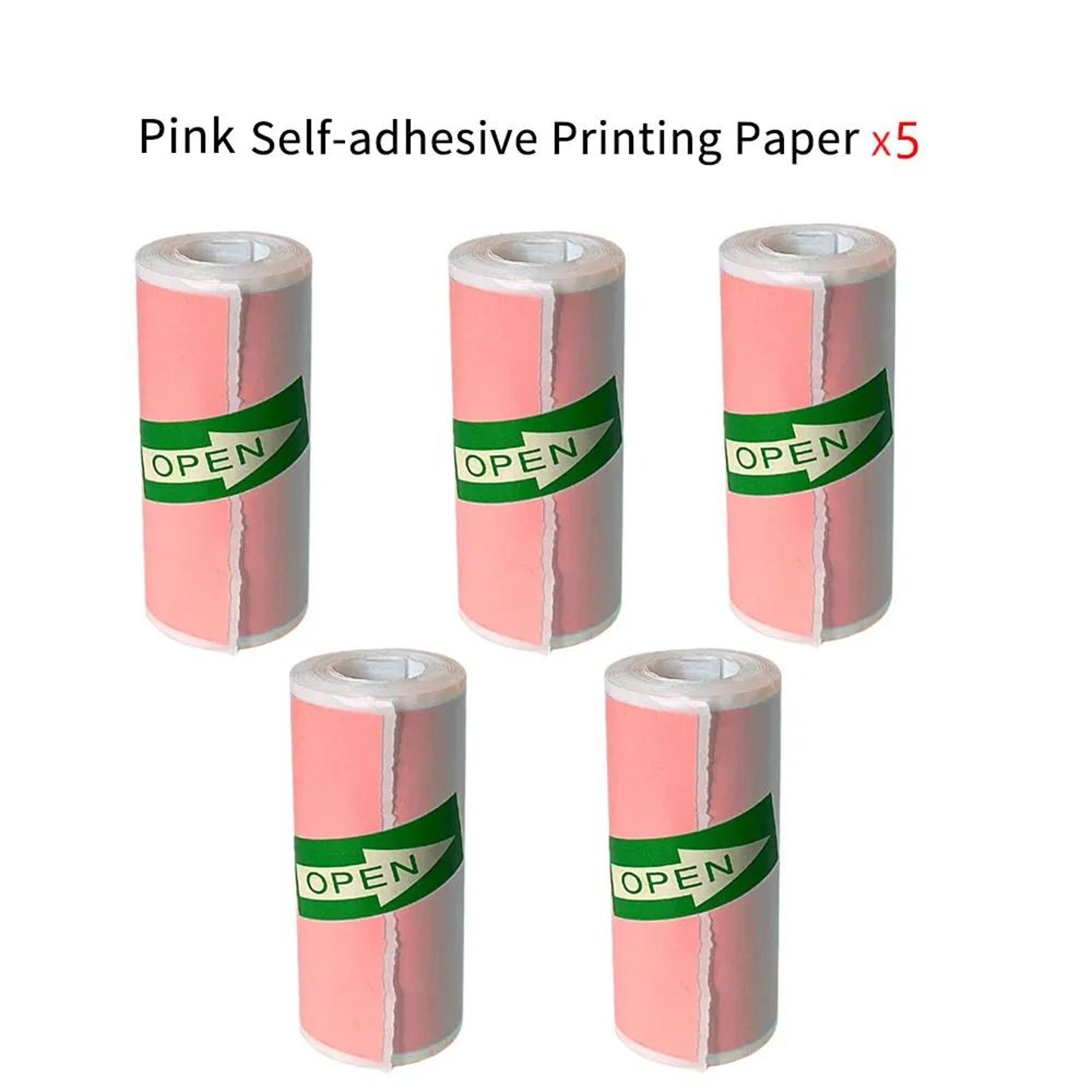 Mini Portable Thermal Paper Rolls HD 57x25mm SelfAdhesive Sticker Label Rolls For Pocket Printers 15