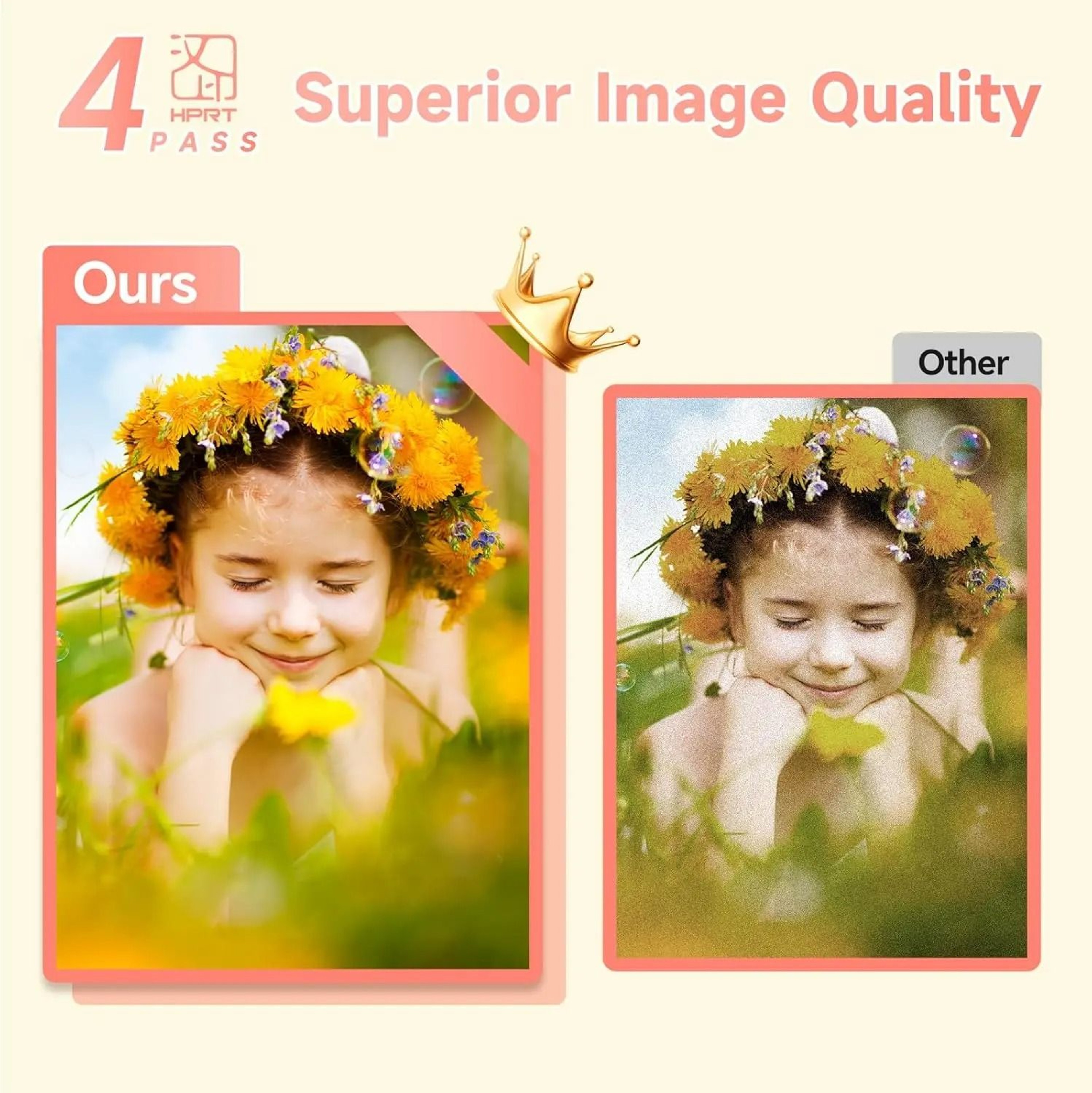 HPRT 4x6 WiFi Wireless Photo Printer Thermal DyeSublimation Portable Picture Maker With Photo Paper 1
