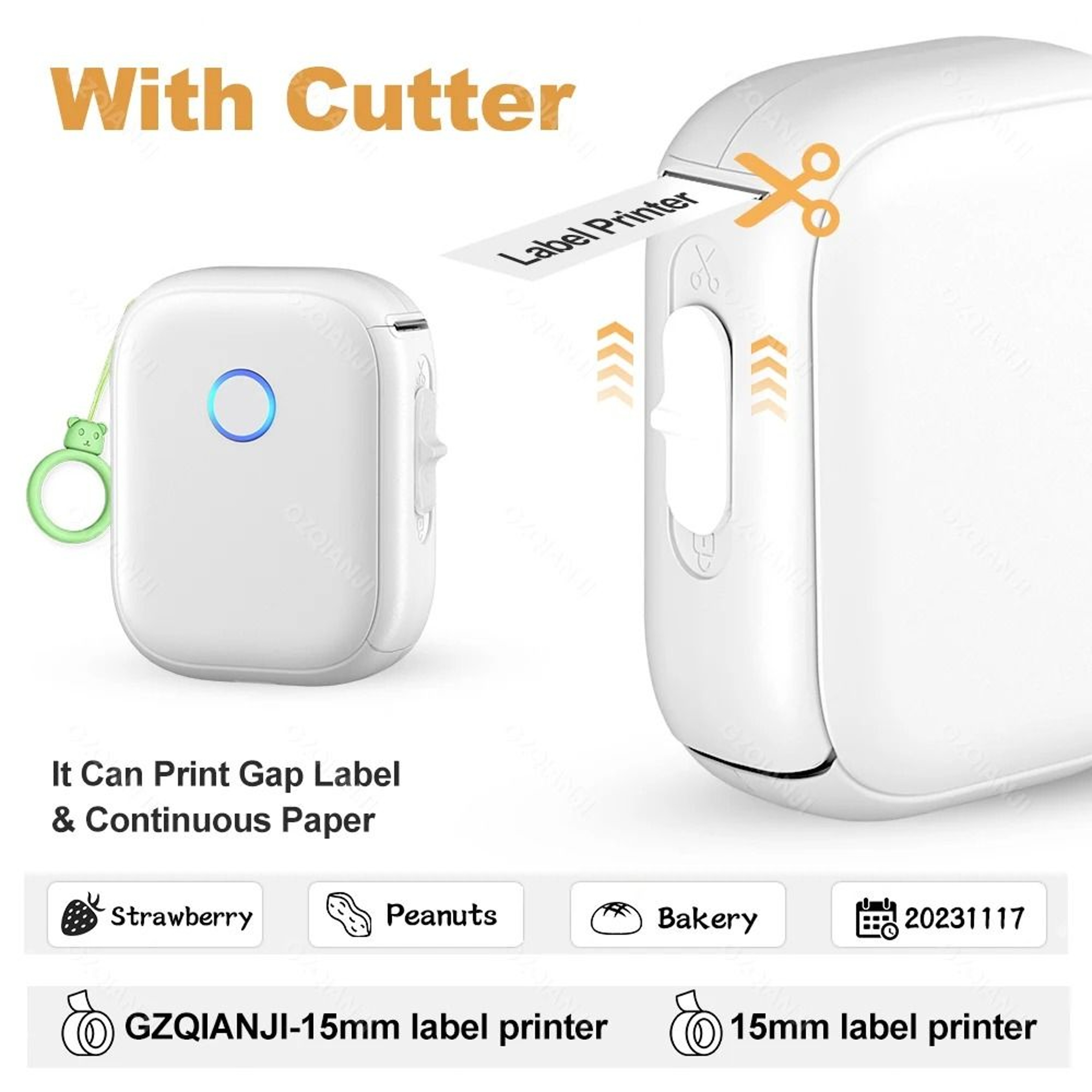 Marklife P12 Portable Mini Thermal Labeling Printer Pocket Adhesive Sticker Maker Or Continuous Lab 2