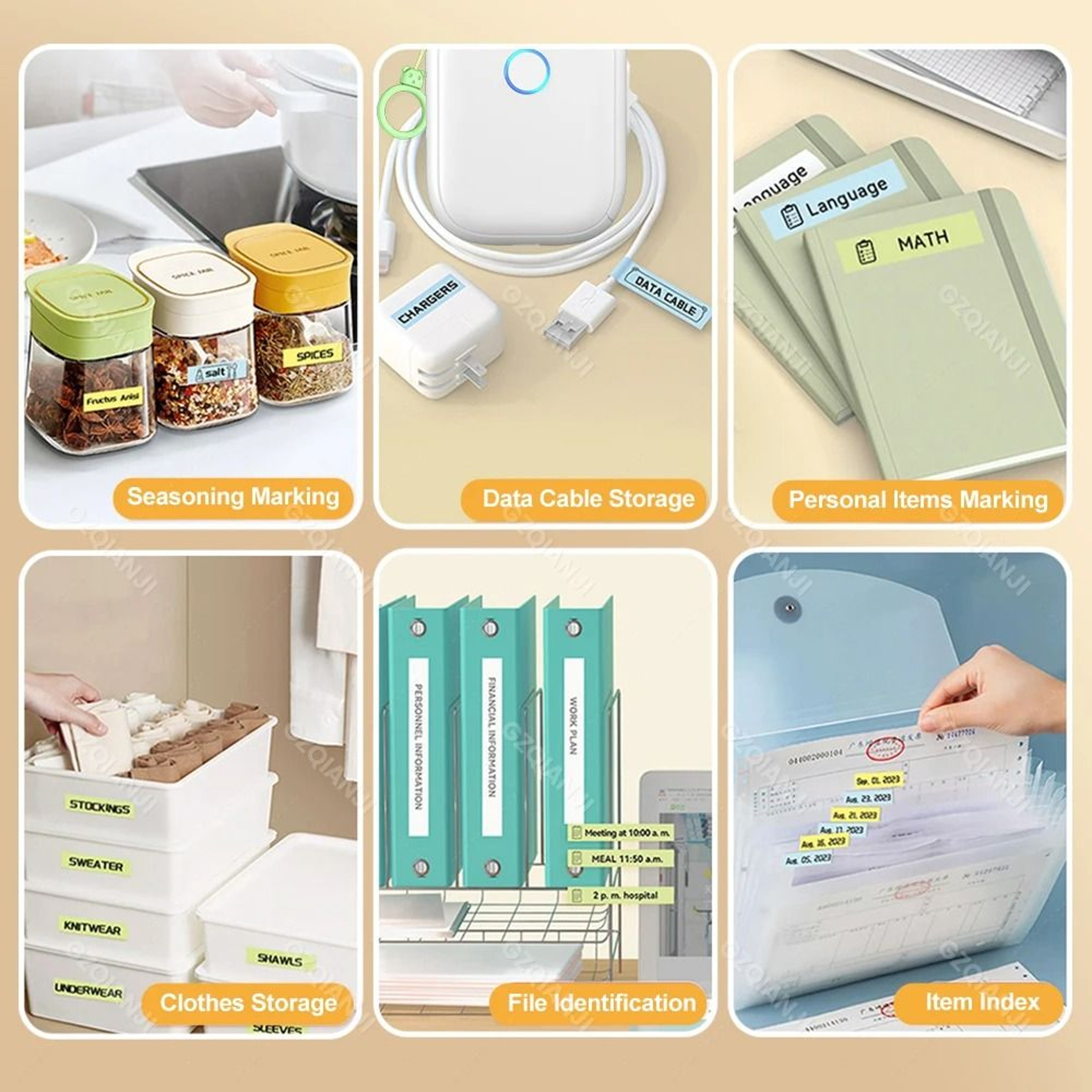 Marklife P12 Portable Mini Thermal Labeling Printer Pocket Adhesive Sticker Maker Or Continuous Lab 4