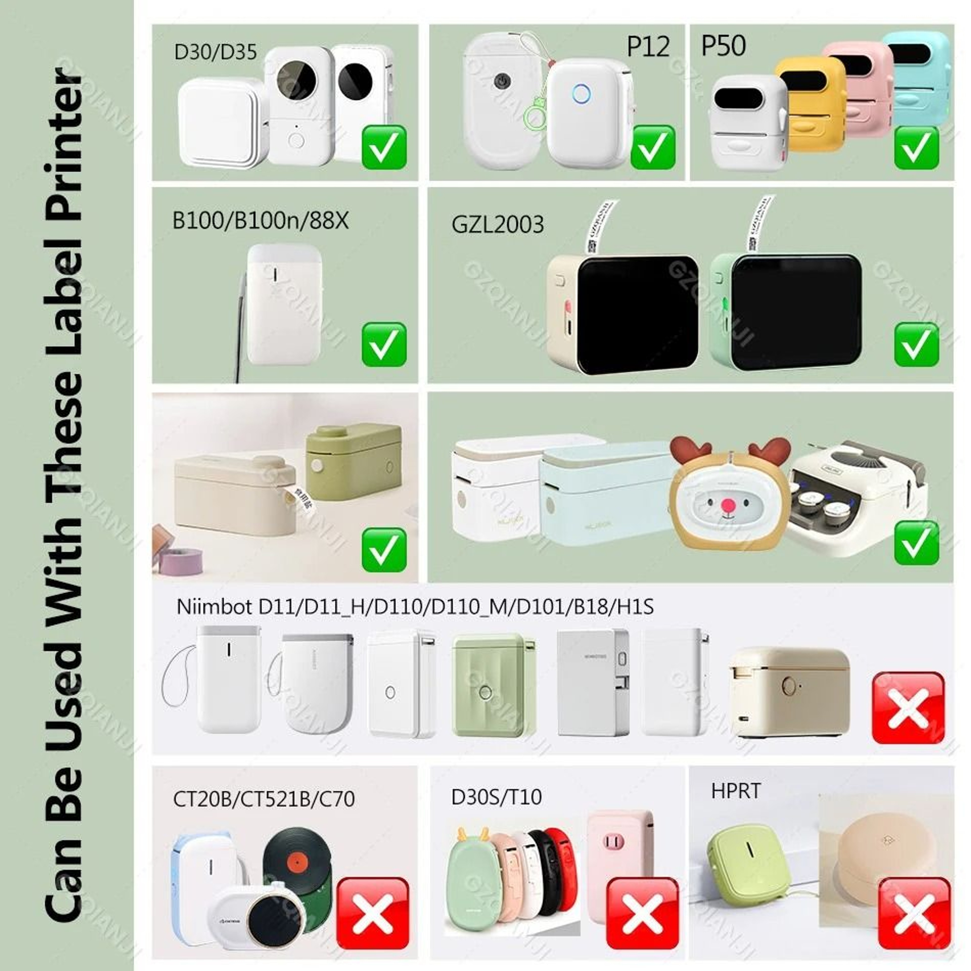 Marklife P12 Portable Mini Thermal Labeling Printer Pocket Adhesive Sticker Maker Or Continuous Lab 3