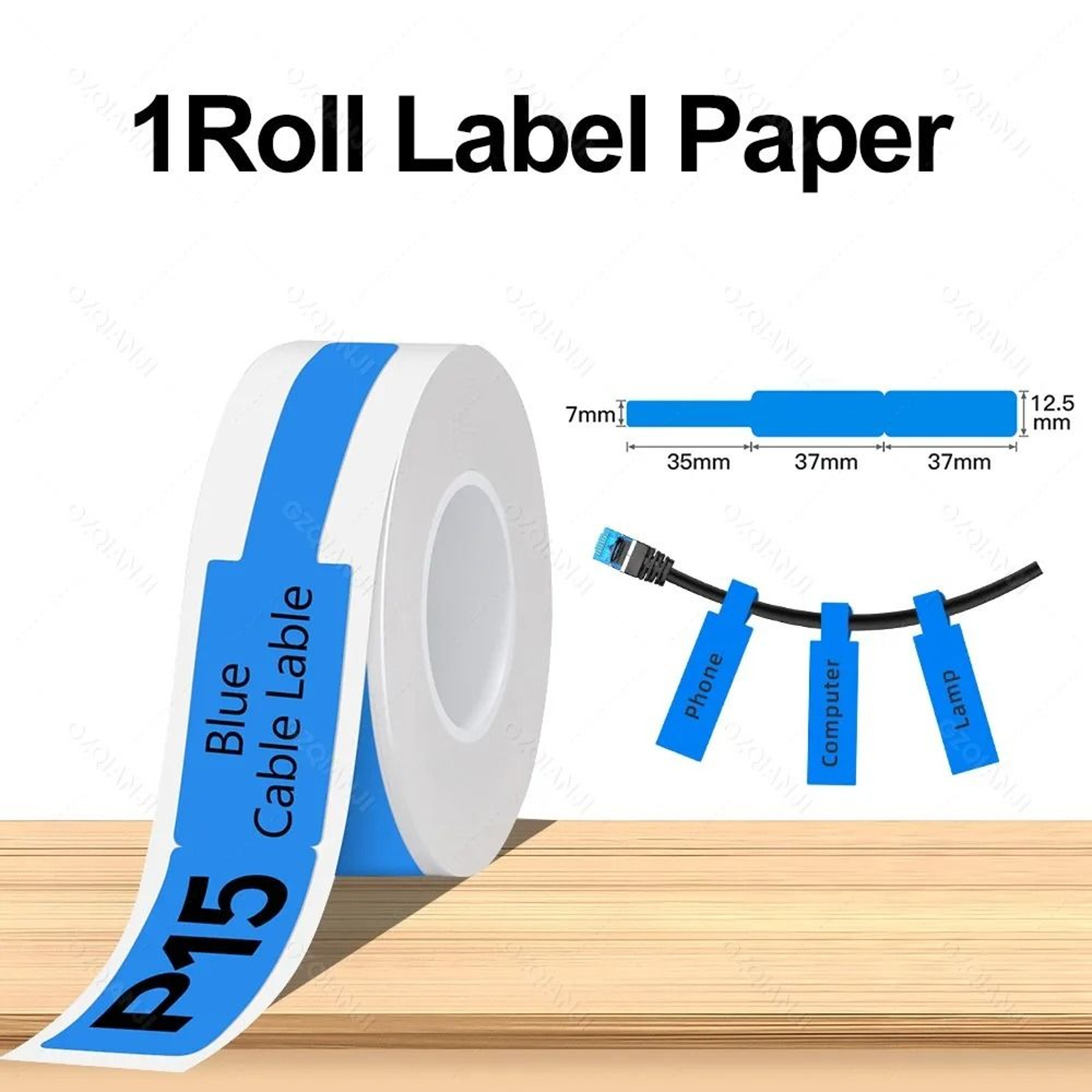 Marklife P12 Portable Mini Thermal Labeling Printer Pocket Adhesive Sticker Maker Or Continuous Lab 23