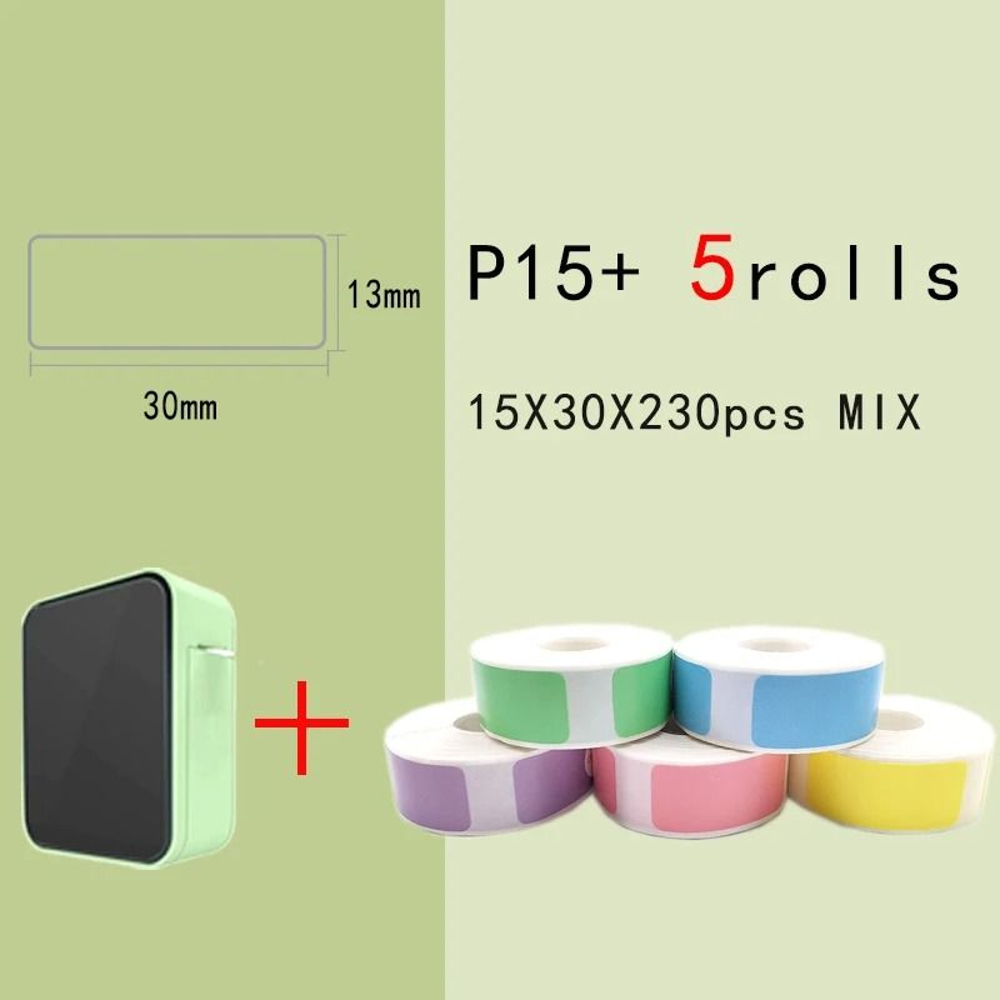 P15 Mini Portable Wireless Bluetooth Thermal Label Printer Handheld Marker Compatible With IOS  And 13