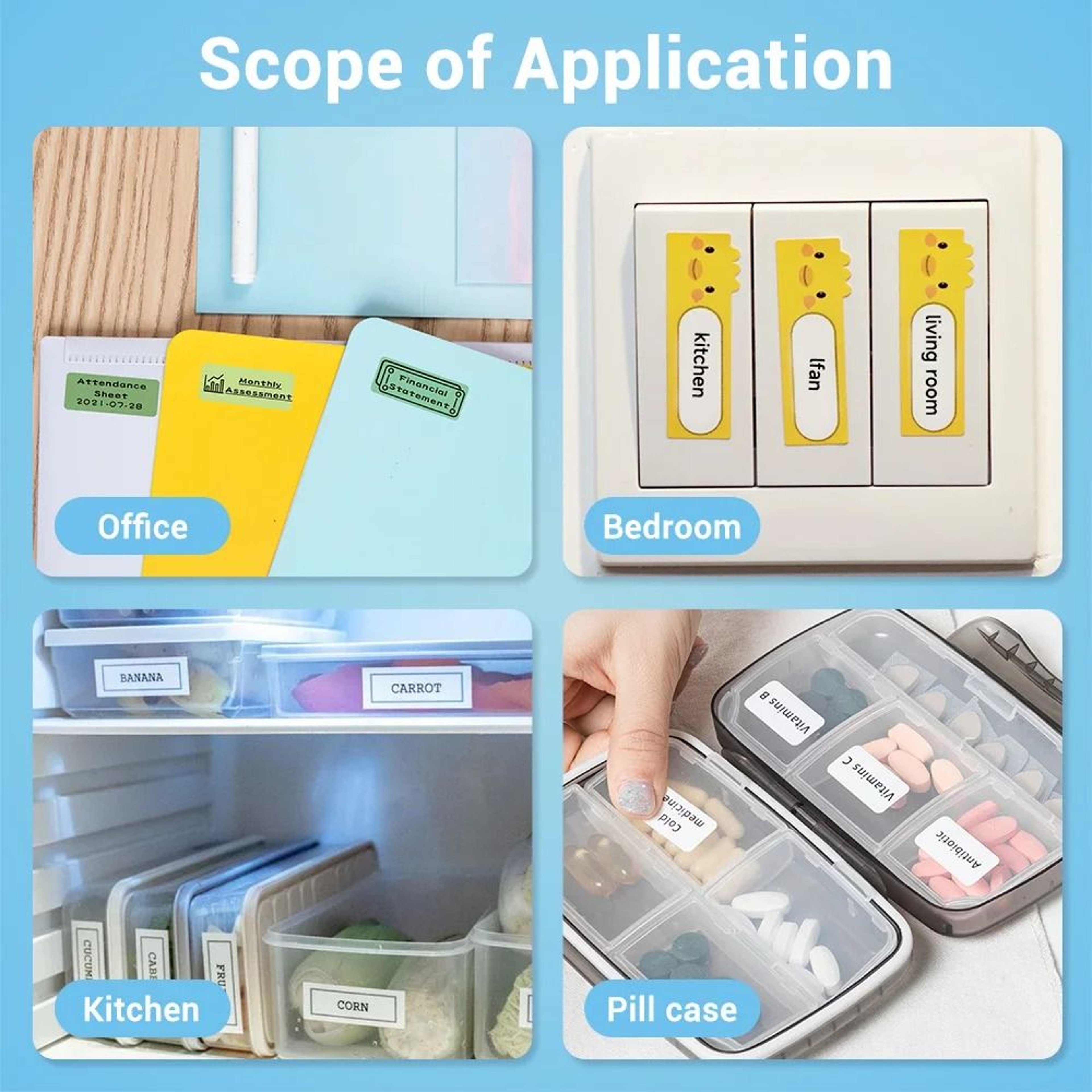 Phomemo D30 Portable Bluetooth Mini Label Printer Machine For Home Office  School 3