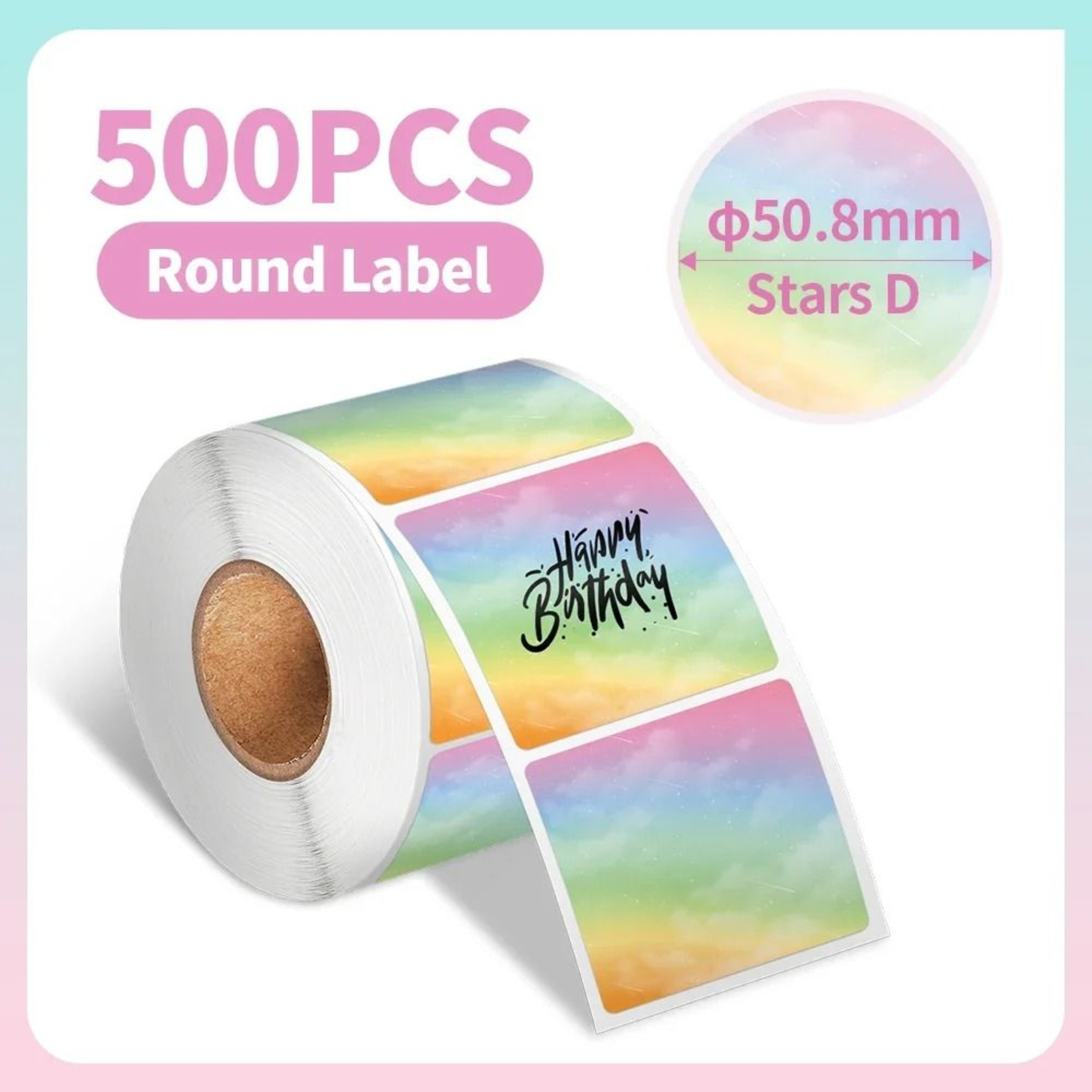 Phomemo 5001000 Pcs Round Thermal Label Paper Waterproof Stickers For 241 Printer 10