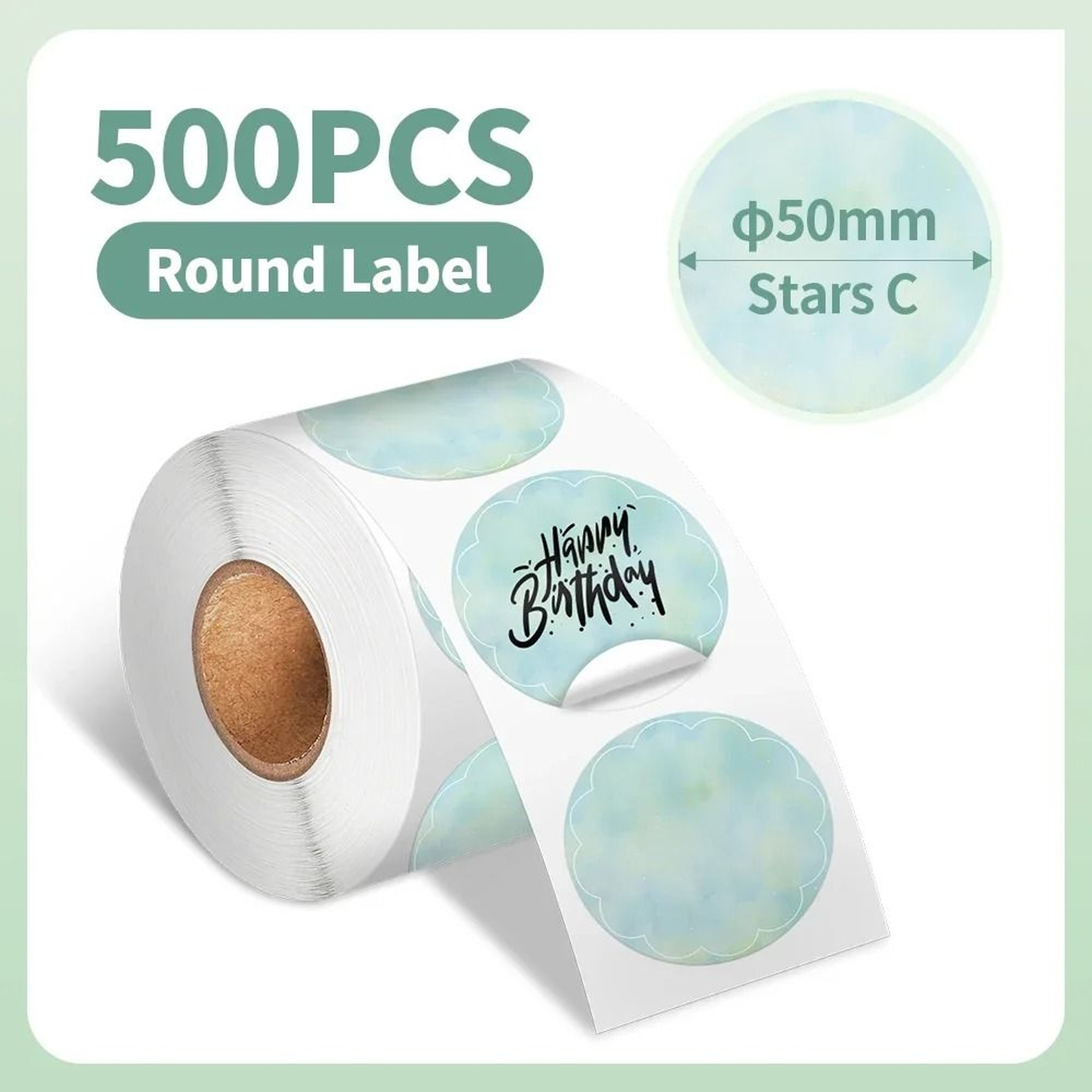 Phomemo 5001000 Pcs Round Thermal Label Paper Waterproof Stickers For 241 Printer 14
