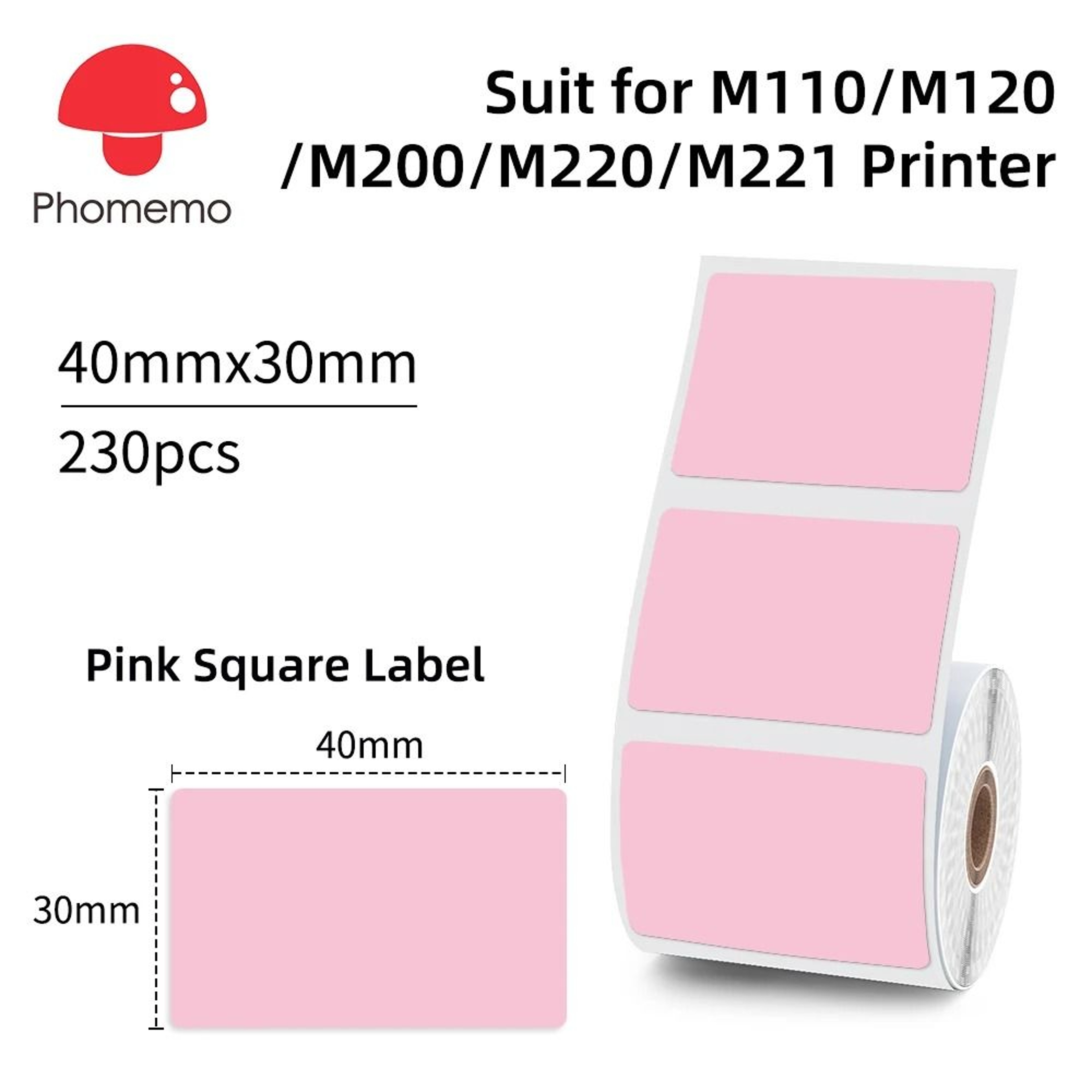 Phomemo M110 Portable Mini Thermal Label Printer Wireless Bluetooth Sticker Tag Maker 6