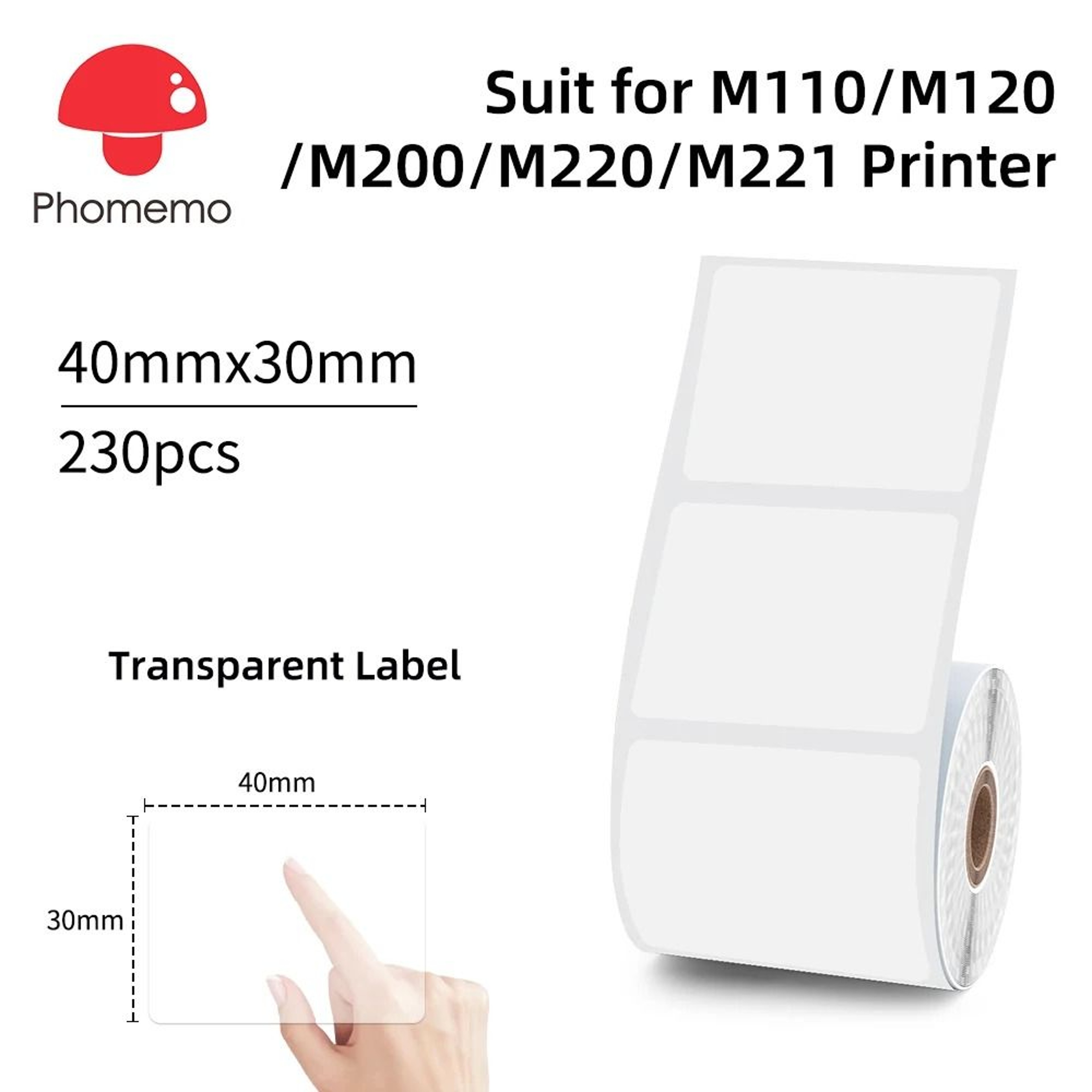 Phomemo M110 Portable Mini Thermal Label Printer Wireless Bluetooth Sticker Tag Maker 13
