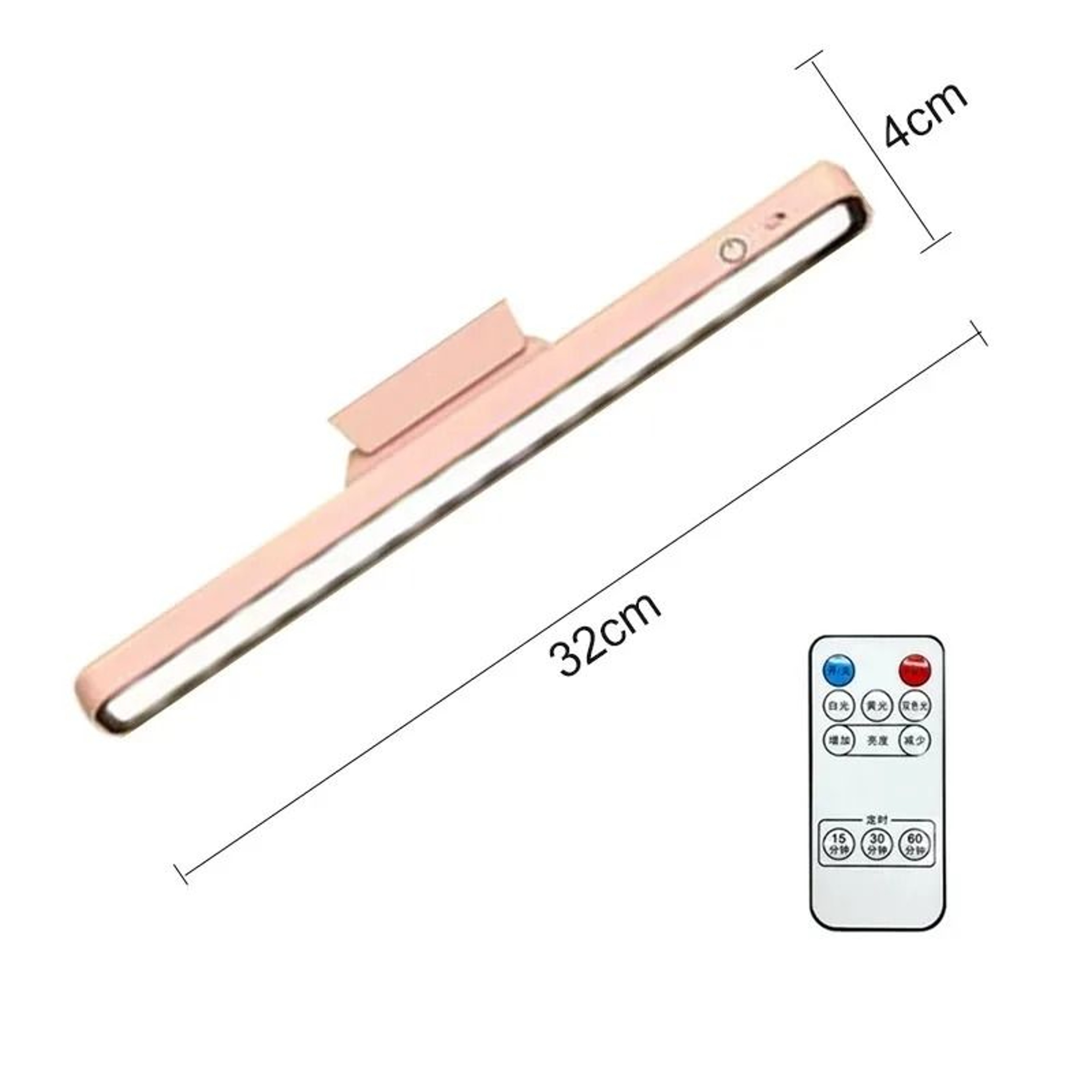 Wireless Magnetic UnderCabinet LED Light Bar  TouchDimmable Rechargeable Wall  Desk Reading Lamp 8