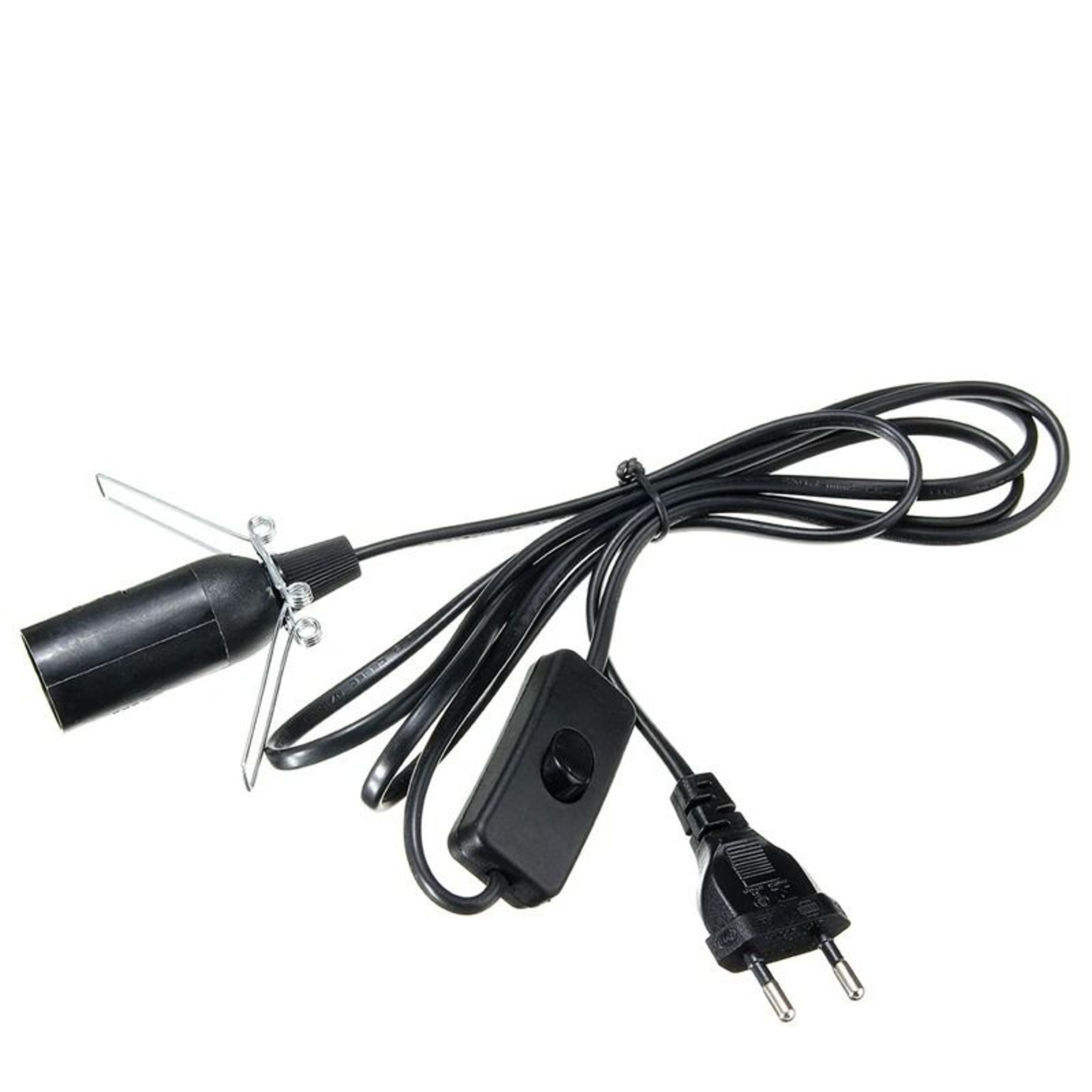 E14 Lamp Power Cord Cable With Rotary Dimmer Switch  EU Plug  18M Socket Assembly 0