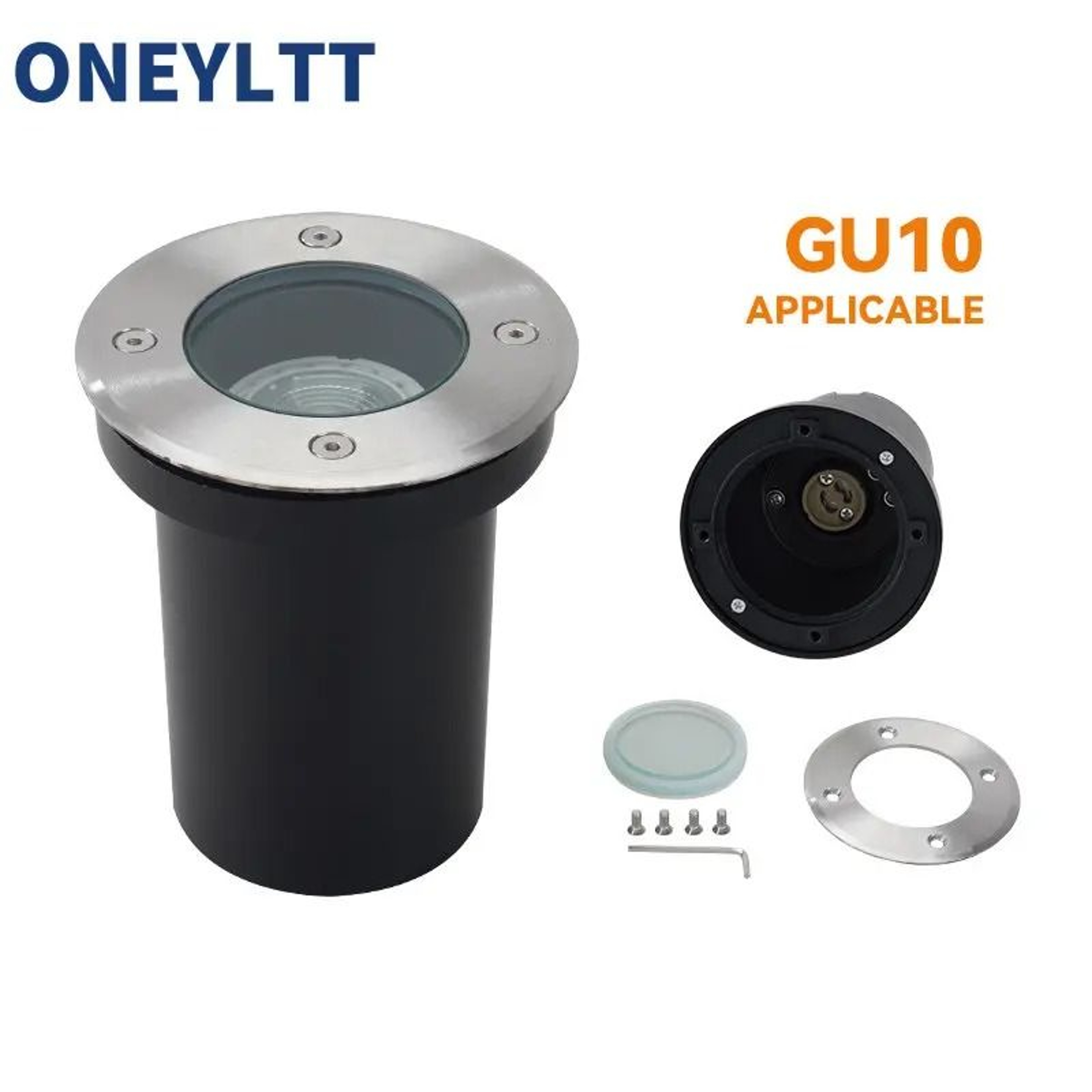 Waterproof Outdoor GU10 MR16 InGround Well Light  Stainless Steel Buried Spot Fixture 0