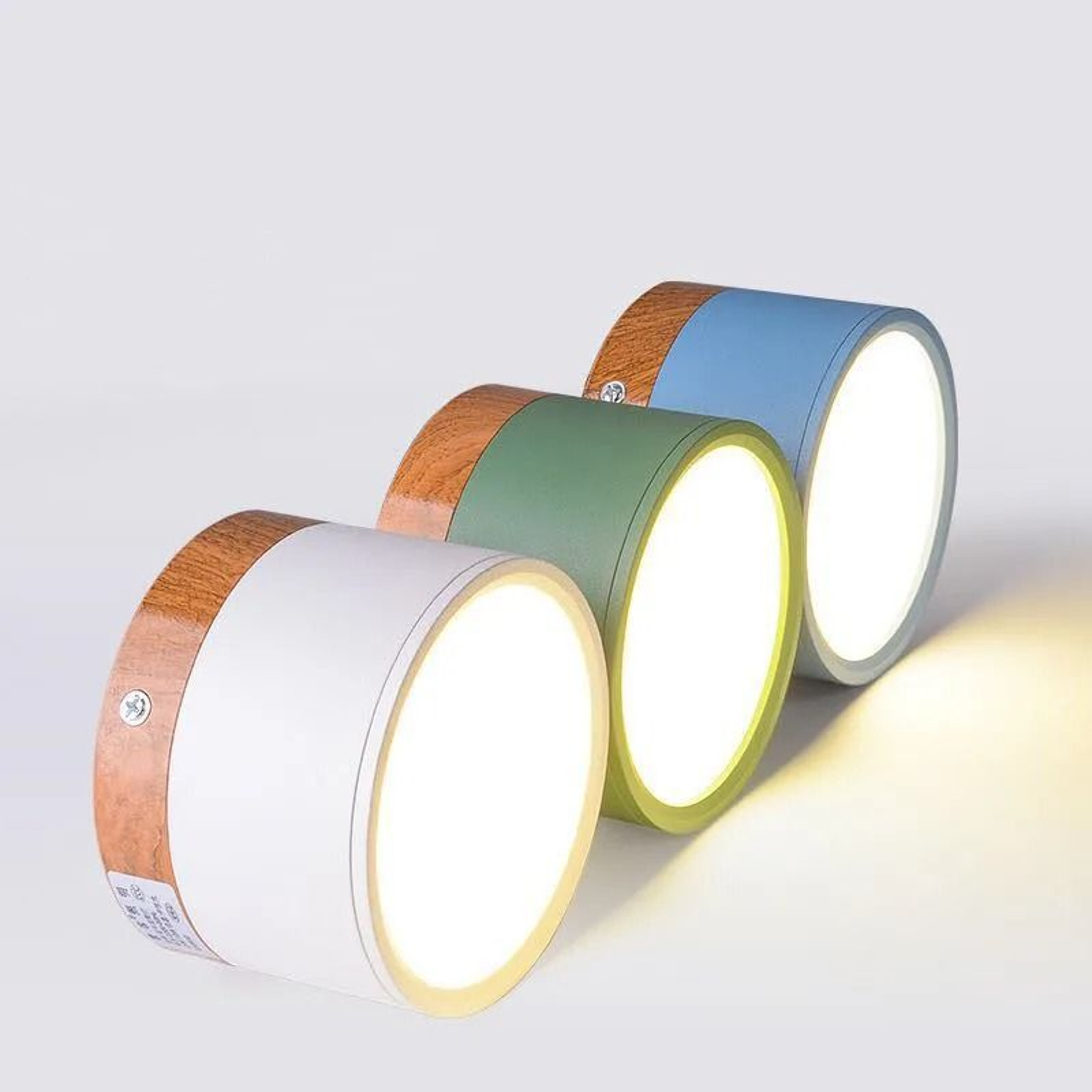 Nordic Wood Dimmable LED Downlight  Modern SurfaceMount Ceiling Spotlight 1