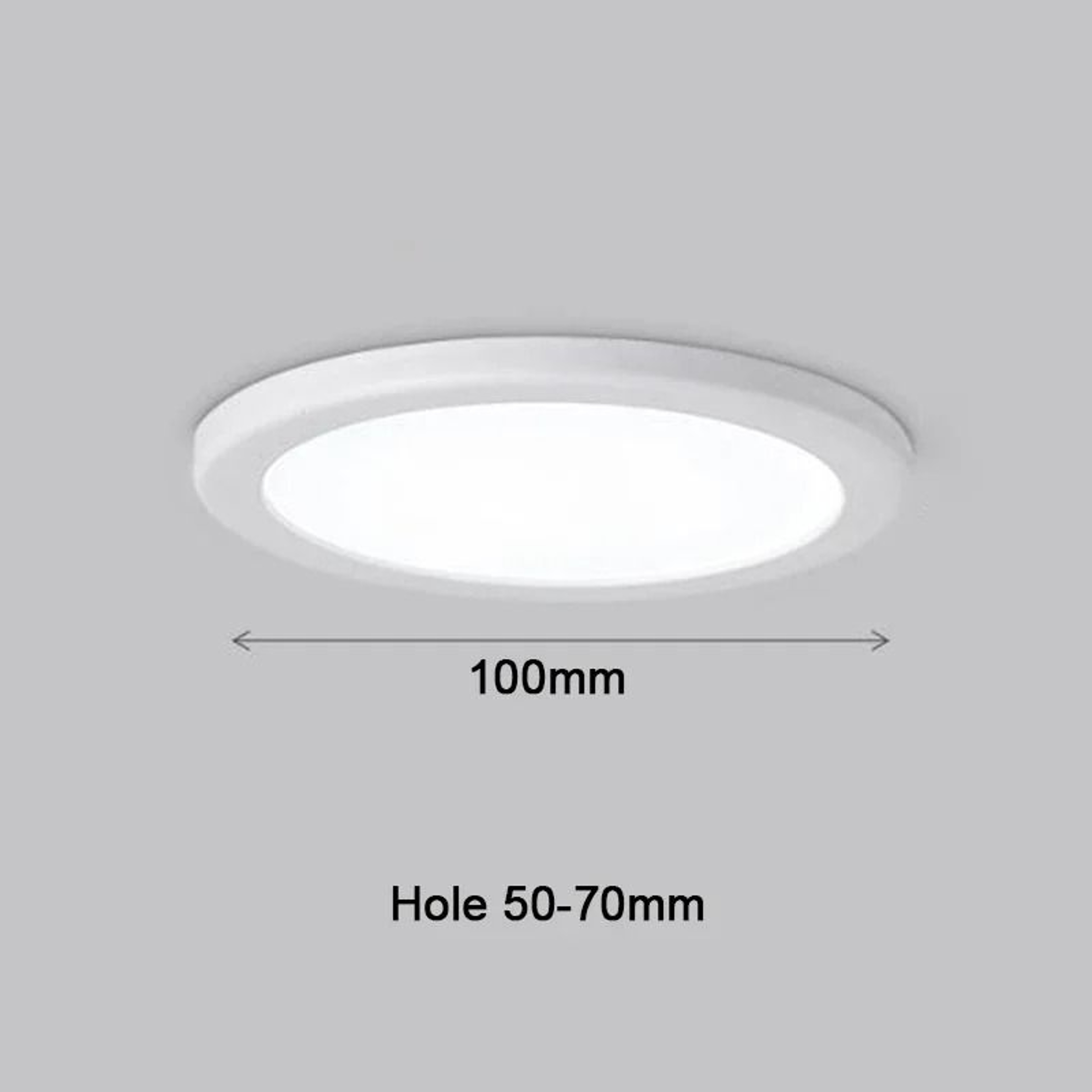 UltraThin Adjustable LED Ceiling Panel Downlight  Fit 50mm200mm Cutout Holes 9
