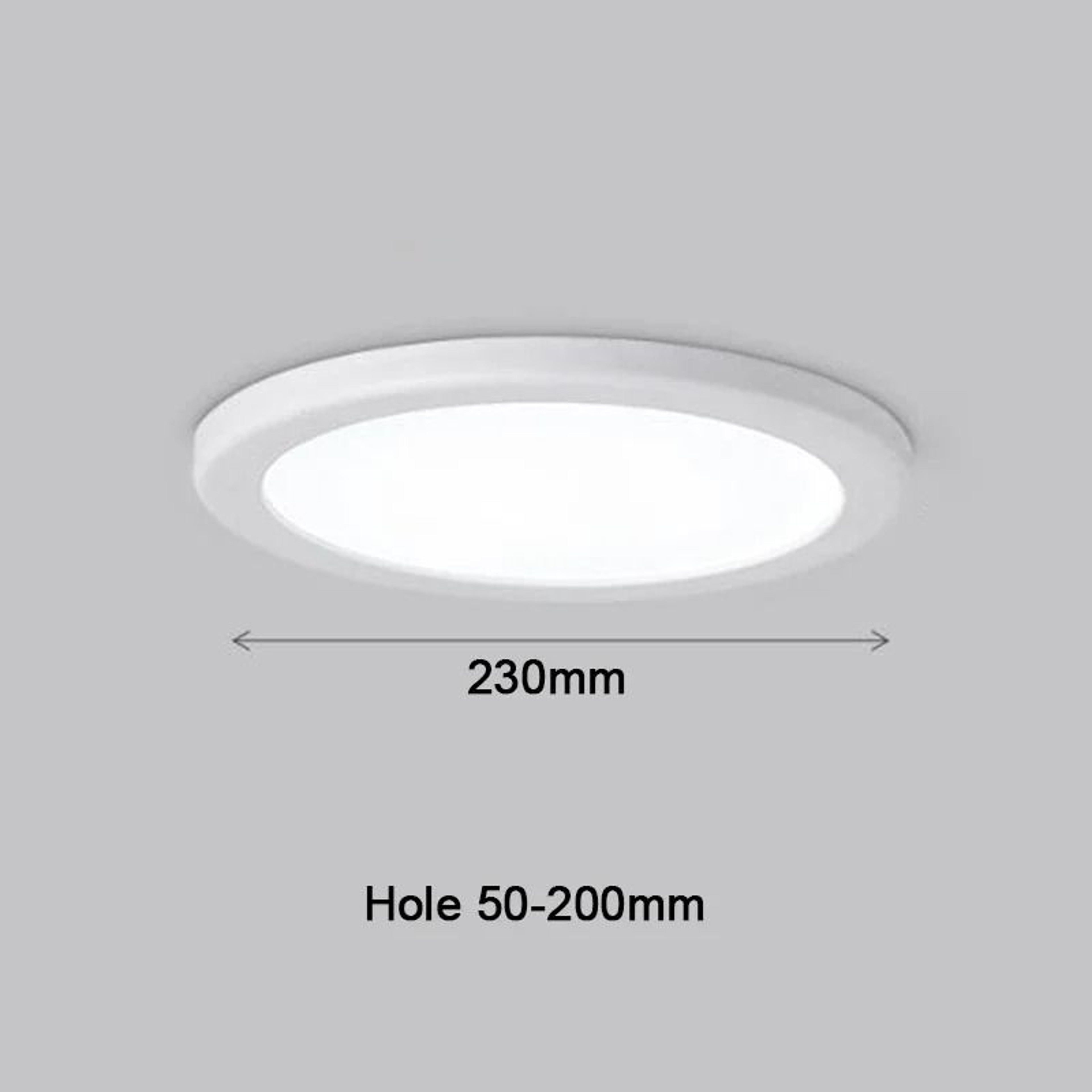 UltraThin Adjustable LED Ceiling Panel Downlight  Fit 50mm200mm Cutout Holes 7