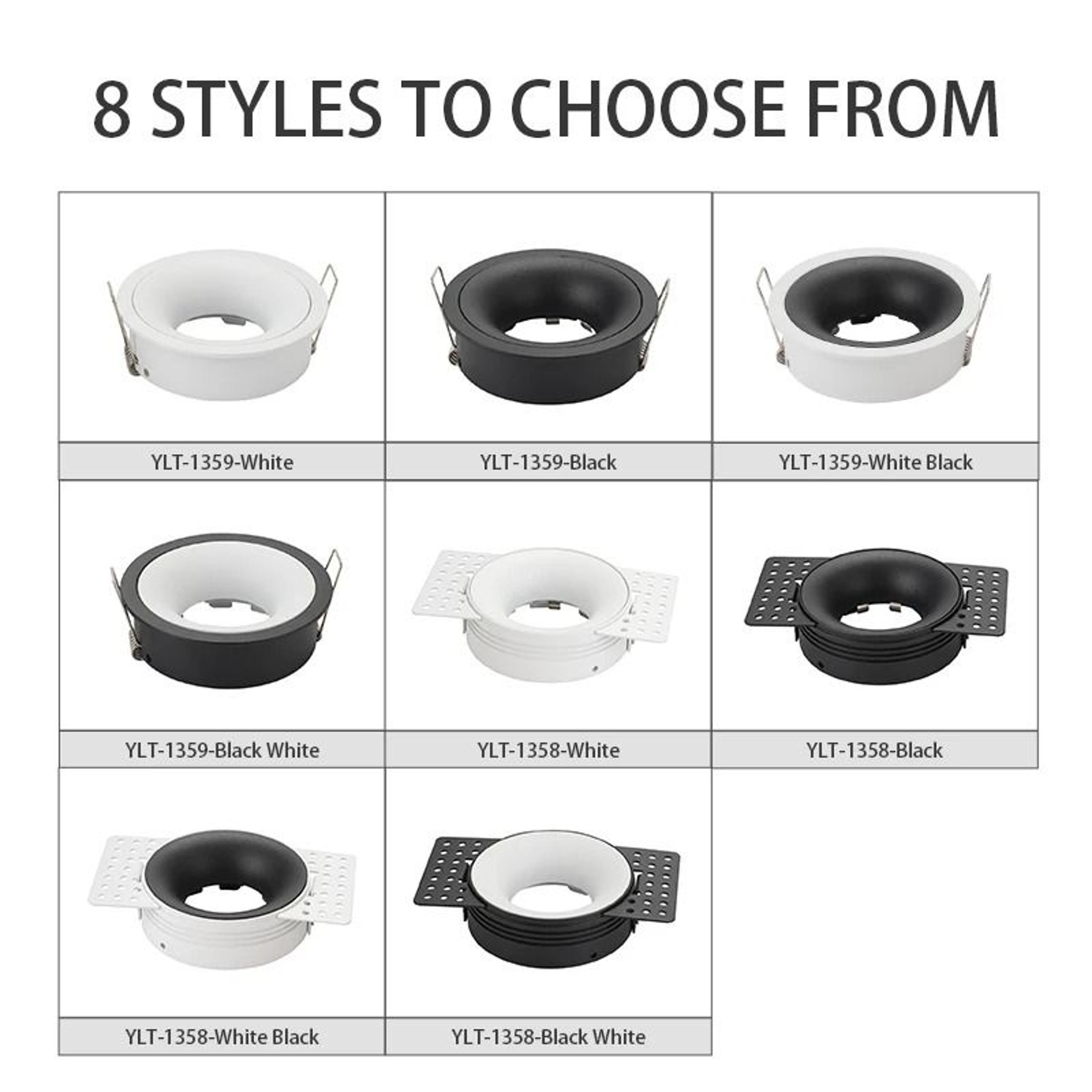 Frameless Recessed GU10 MR16 Downlight Fitting  Adjustable Borderless Round Ceiling Spotlight Frame 5