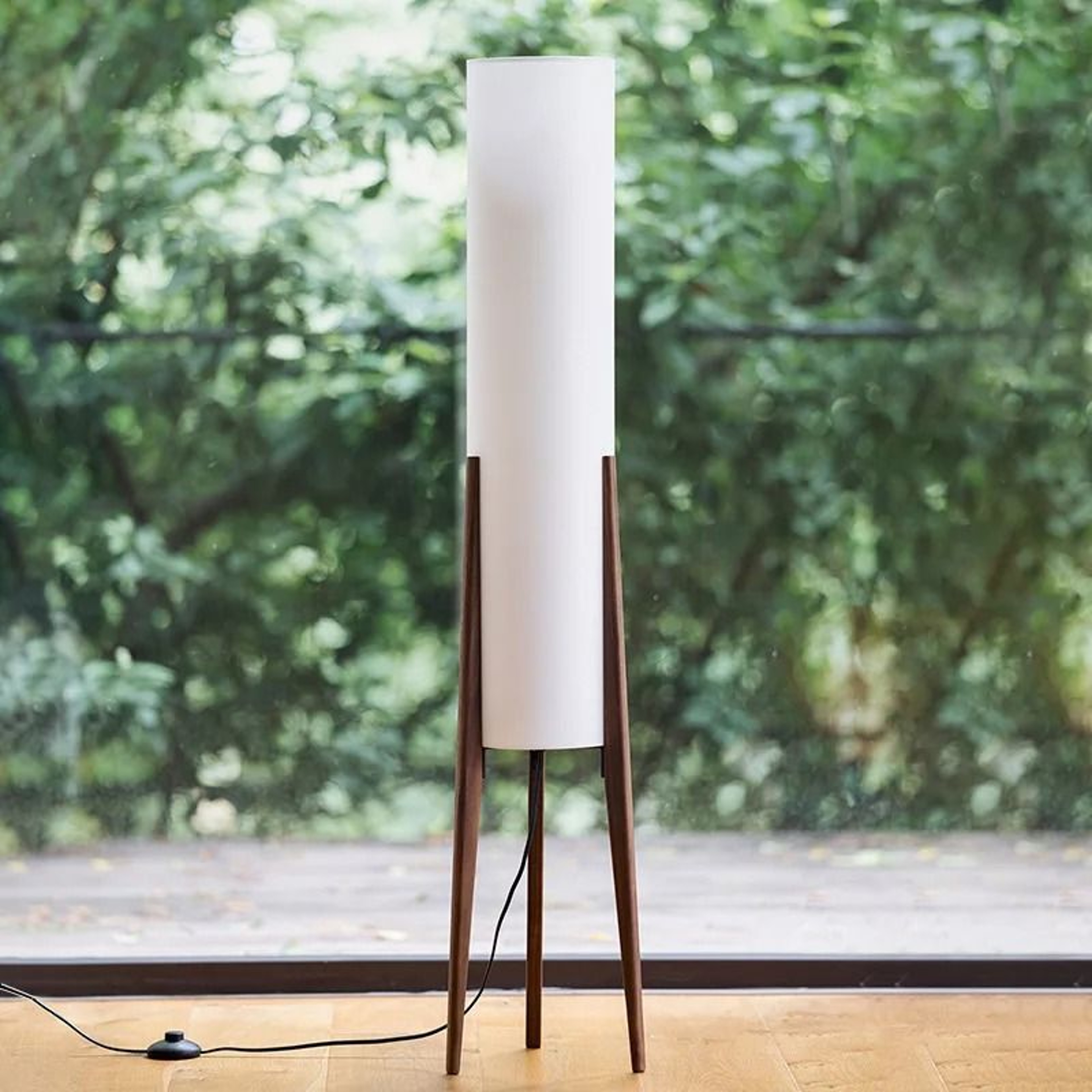 Nordic WabiSabi Solid Wood Floor Lamp  Japanese Retro Art Standing Corner Lamp For Living Room  Bed 0
