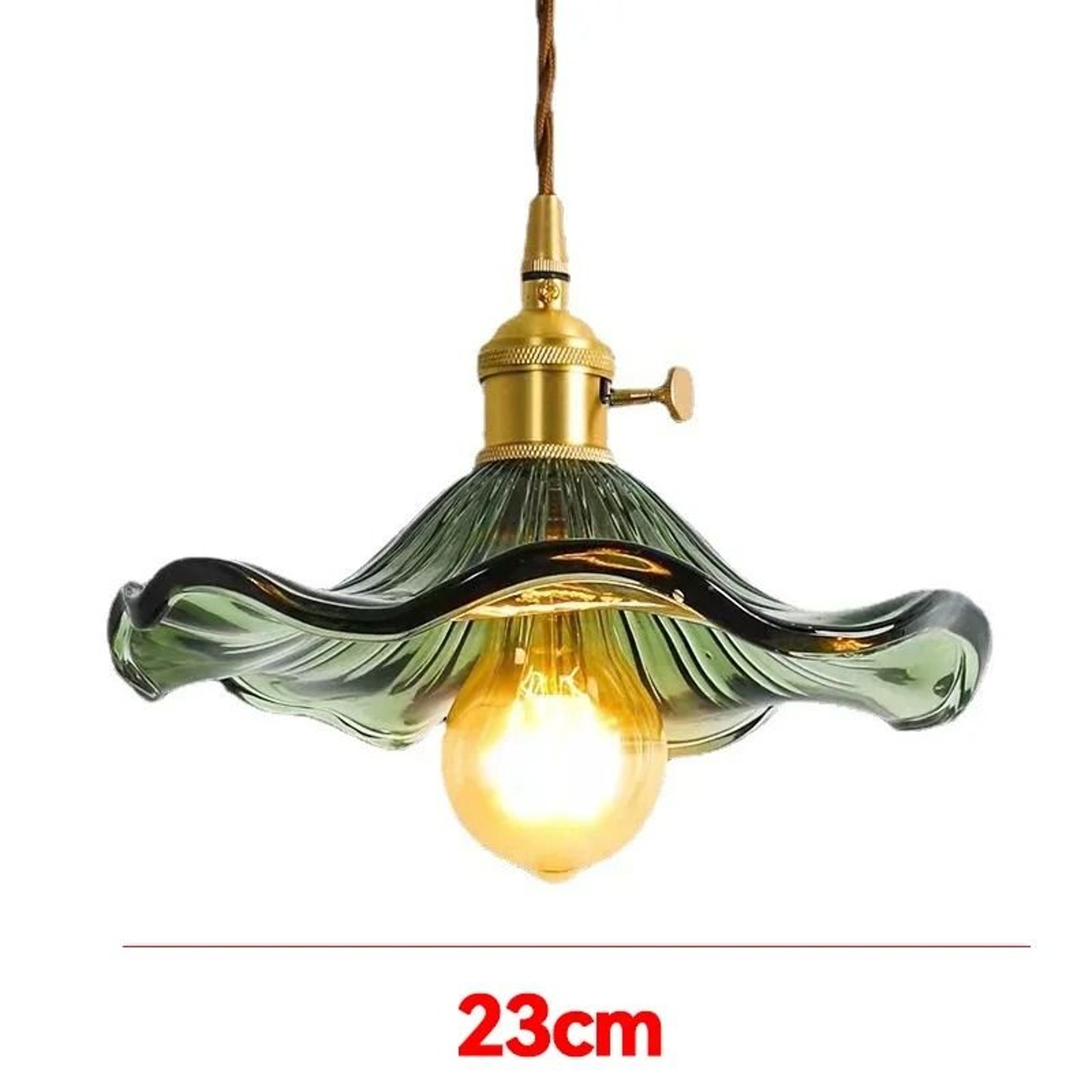 Nordic Colorful Glass  Brushed Copper Pendant Light  Modern Minimalist Hanging Fixture For Bedroom  6