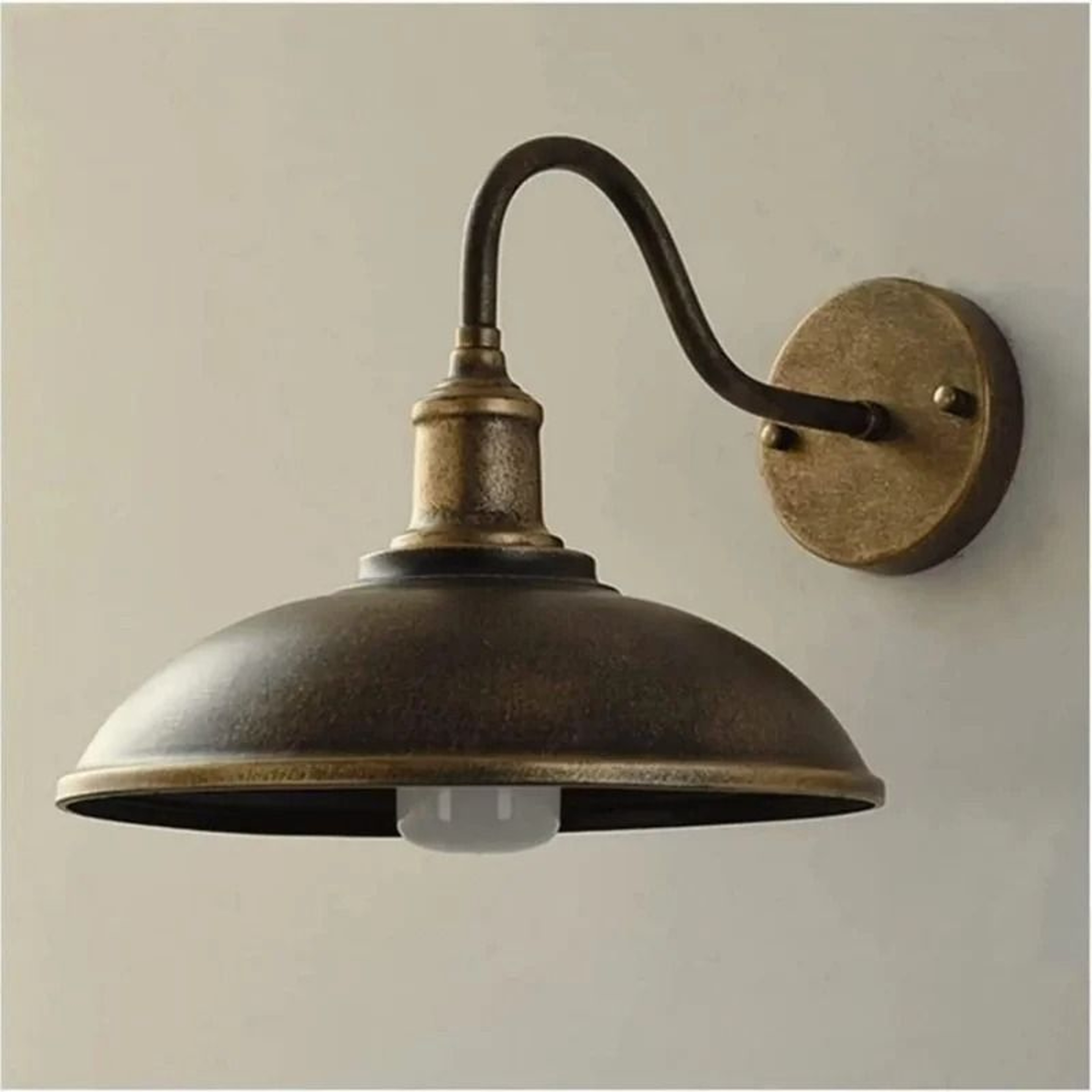 Retro Industrial Black Outdoor Wall Sconce  Waterproof Gooseneck Barn Light For Porch Garage  Patio 0
