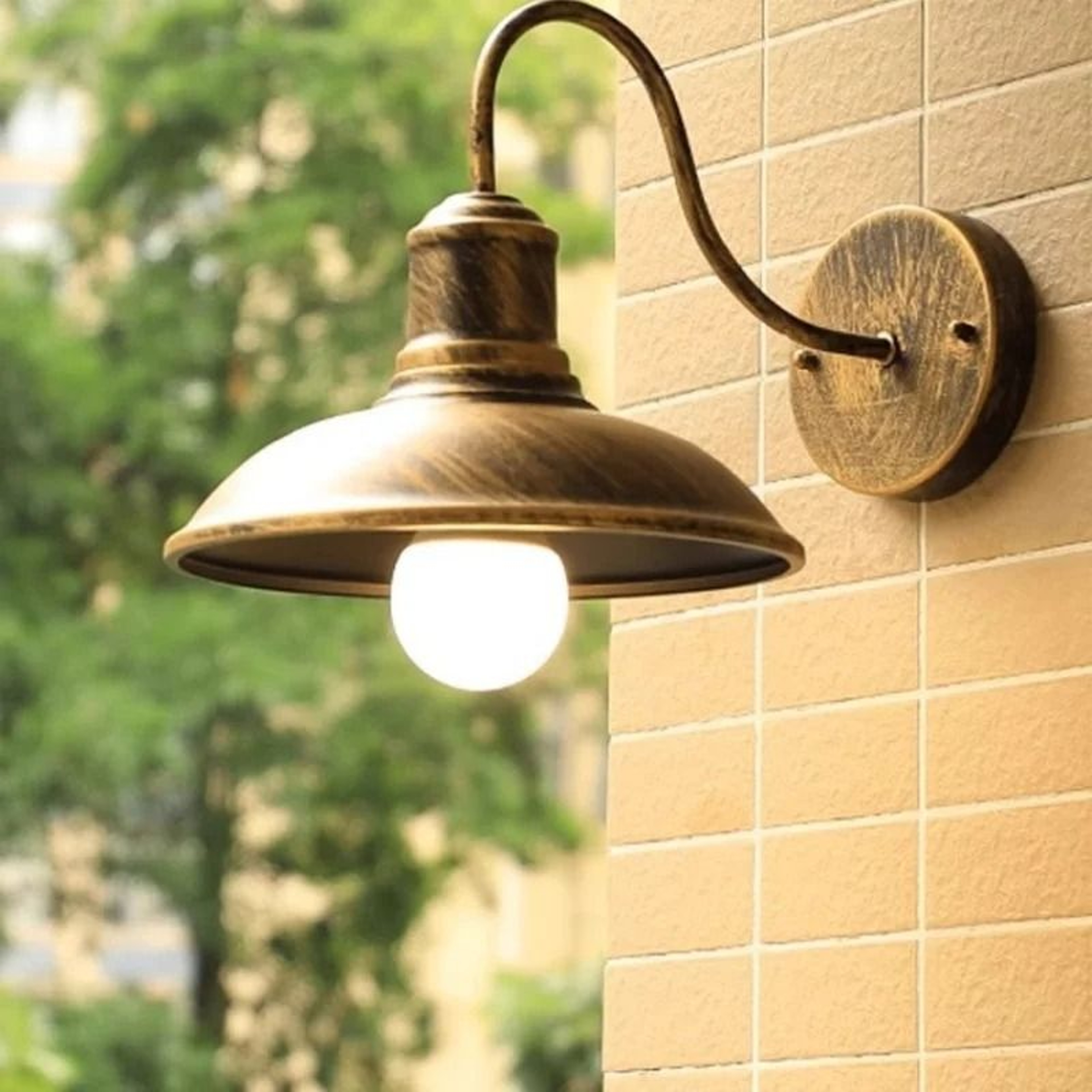 Retro Industrial Black Outdoor Wall Sconce  Waterproof Gooseneck Barn Light For Porch Garage  Patio 1
