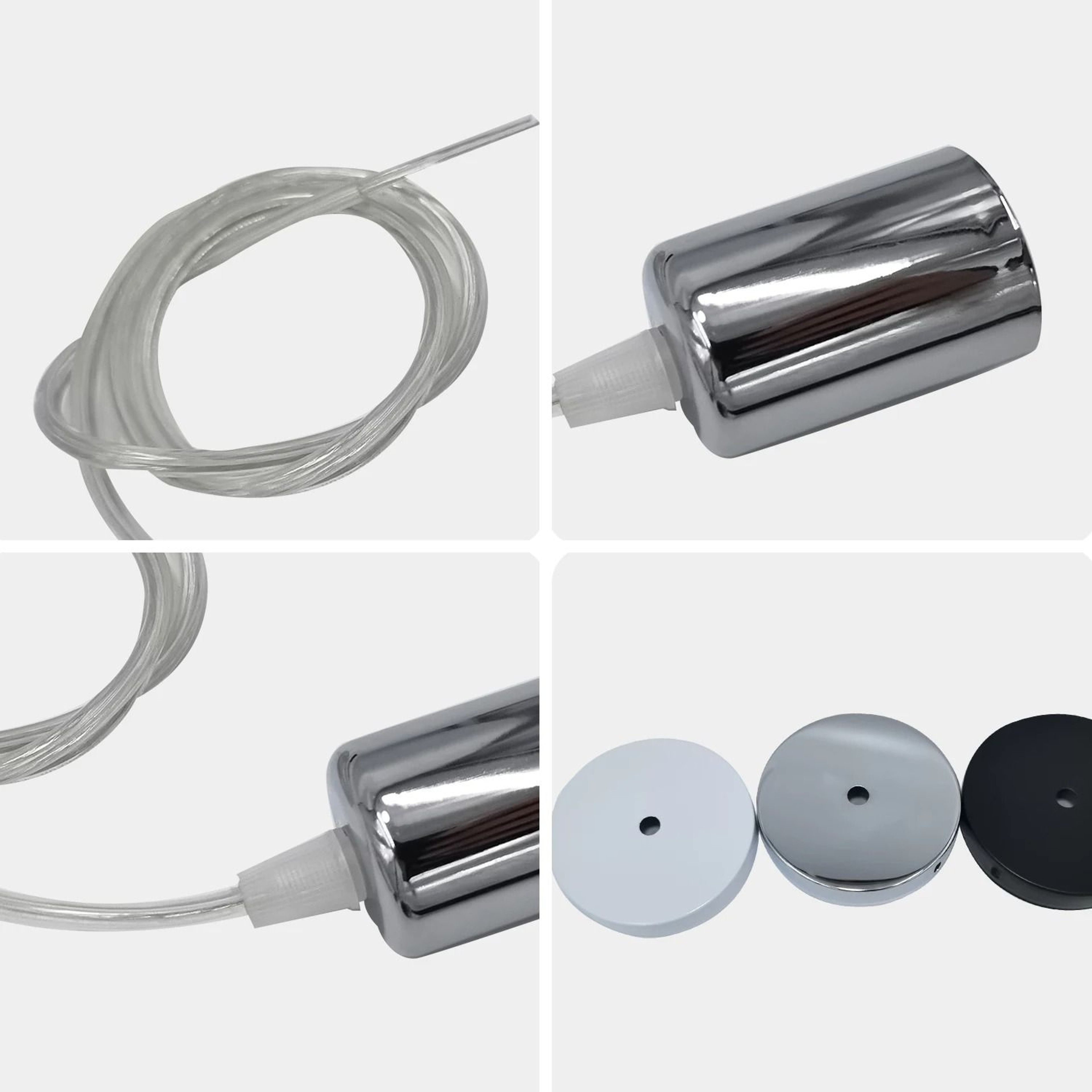 Retro E27 ScrewType Pendant Light Kit  05m Chandelier Socket Cord Set For DIY Hanging Fixtures 5