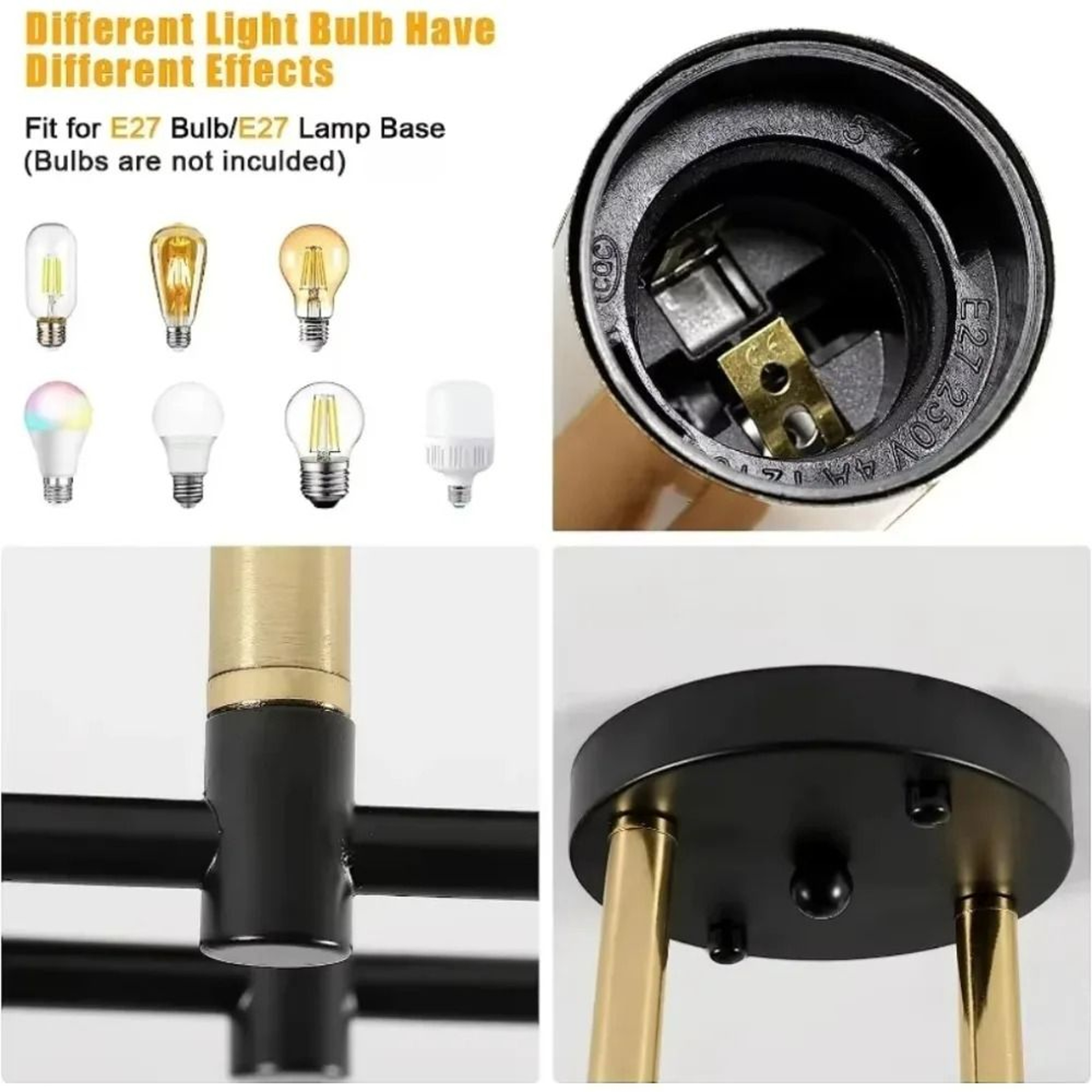 Modern Geometric LED Chandelier  Minimalist Flush Mount Ceiling Light For Living Room  Bedroom 5