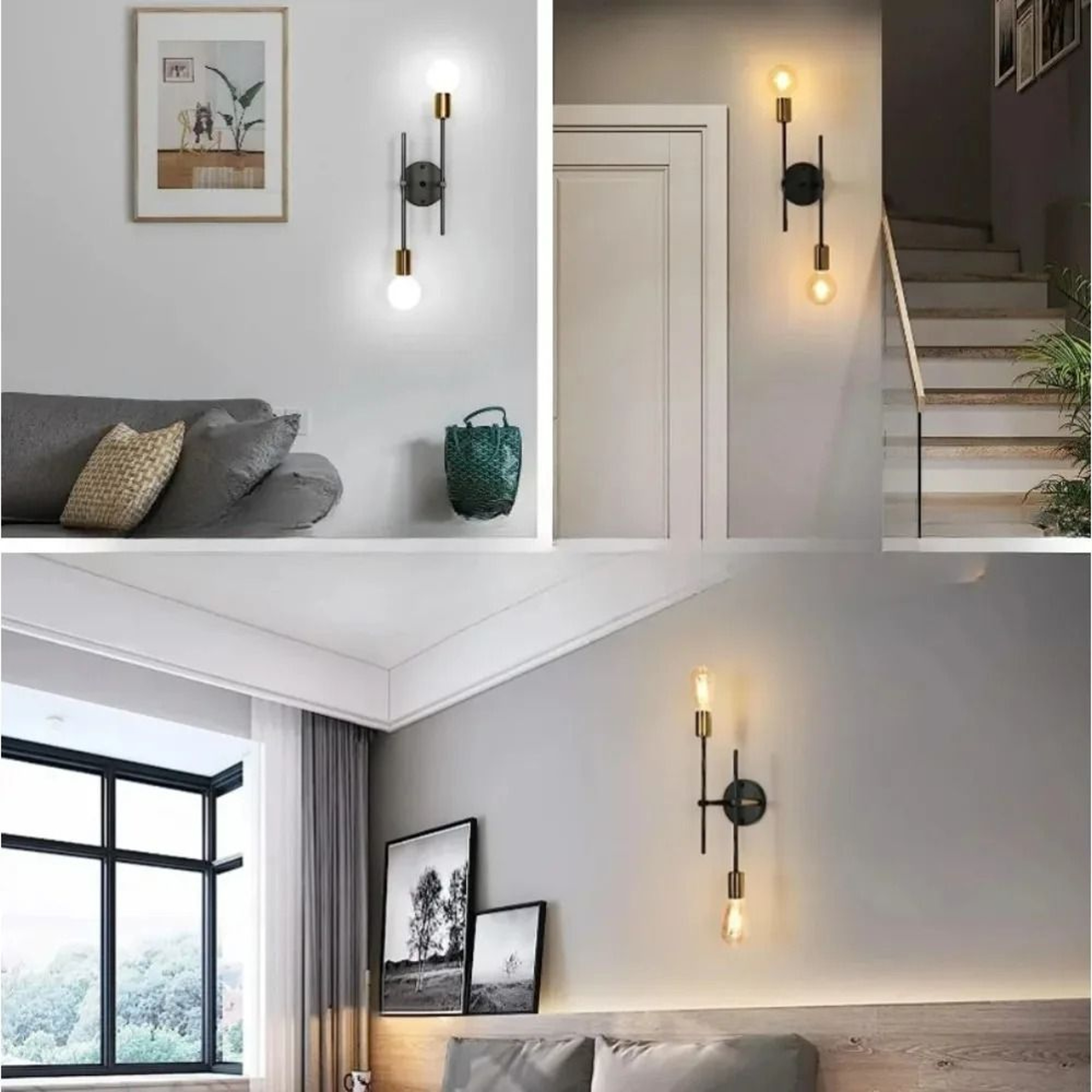 Modern Geometric LED Chandelier  Minimalist Flush Mount Ceiling Light For Living Room  Bedroom 3