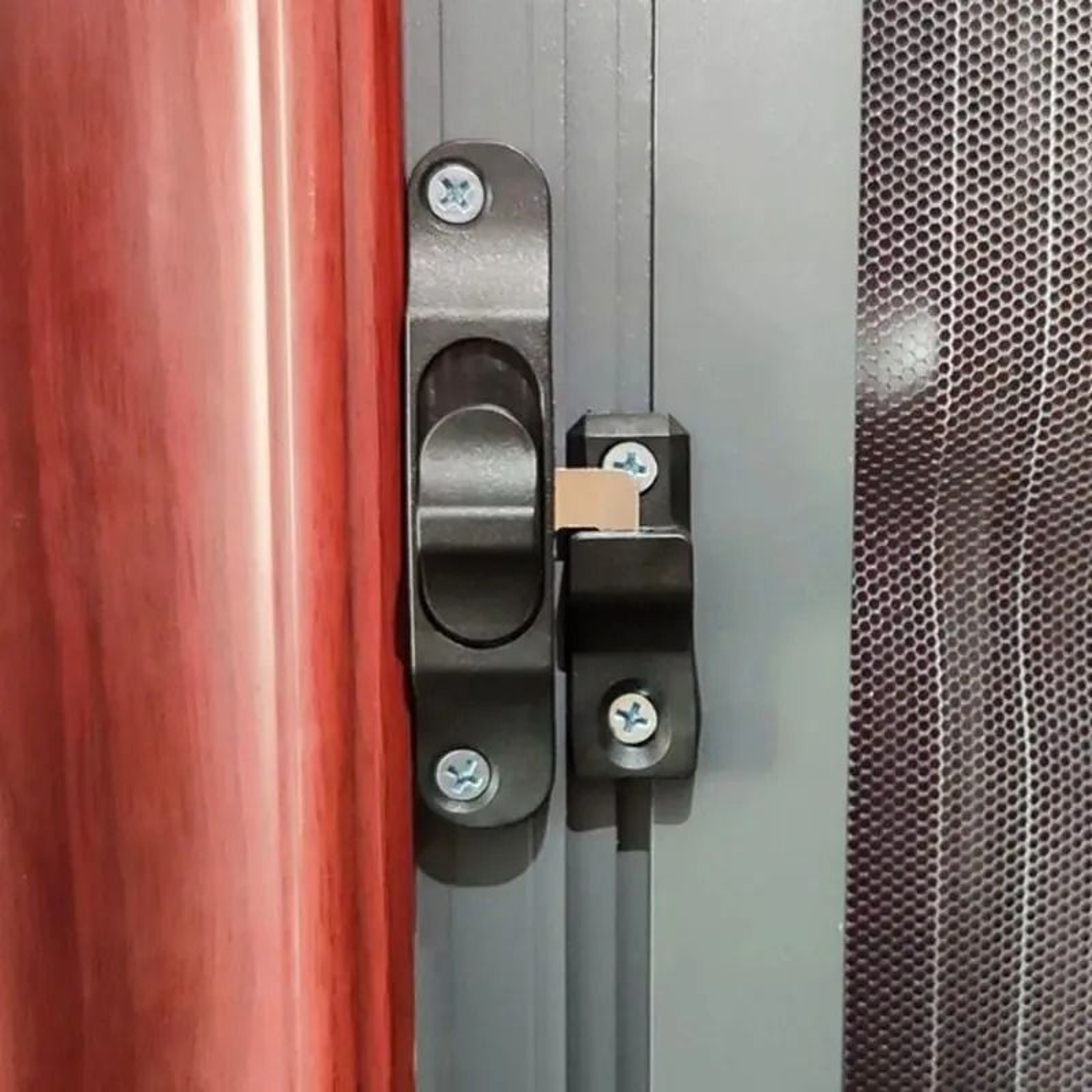 Sliding Folding Screen Door Hook Latch  AntiTheft PushPull Mesh Window Lock Buckle For Home Securit 5