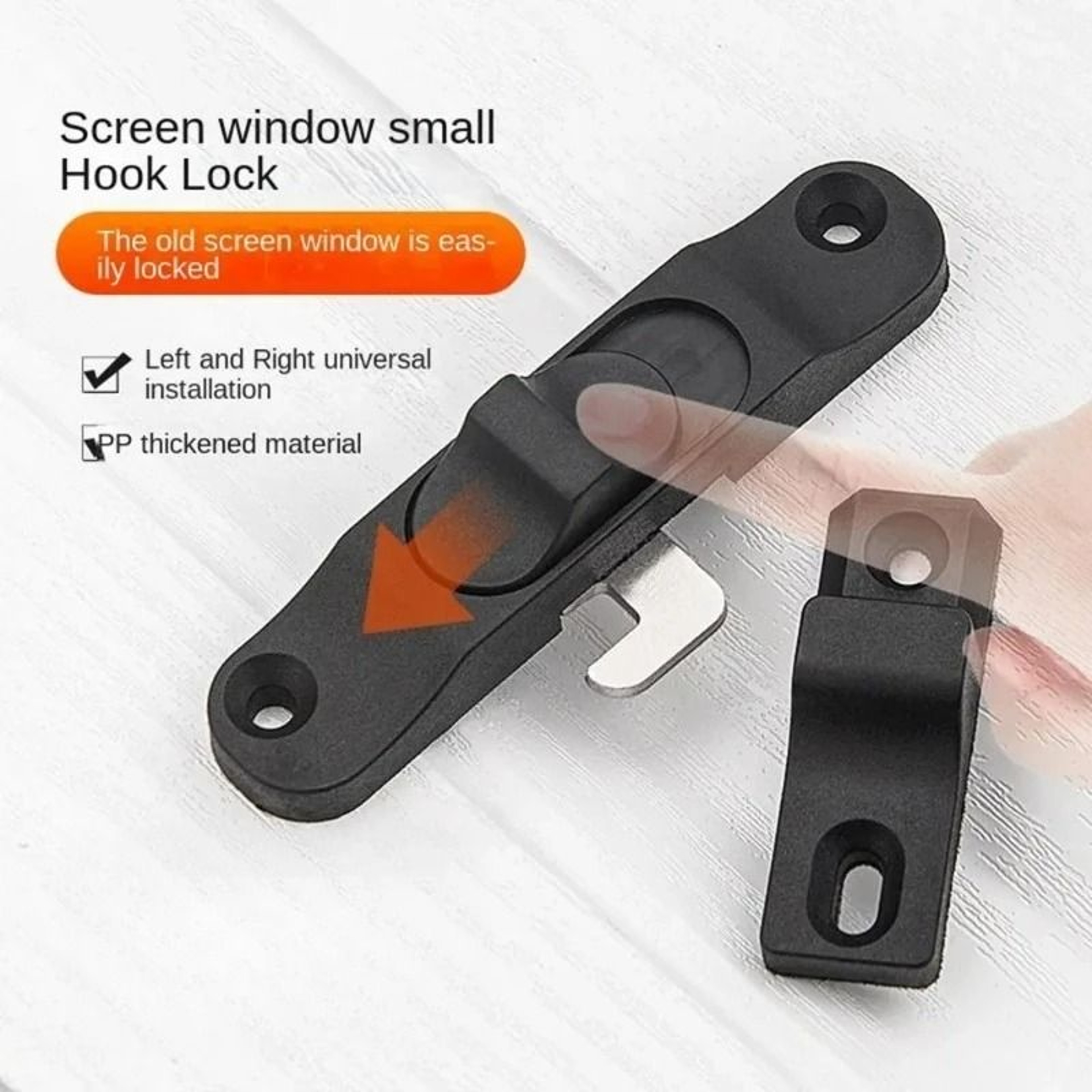 Sliding Folding Screen Door Hook Latch  AntiTheft PushPull Mesh Window Lock Buckle For Home Securit 3