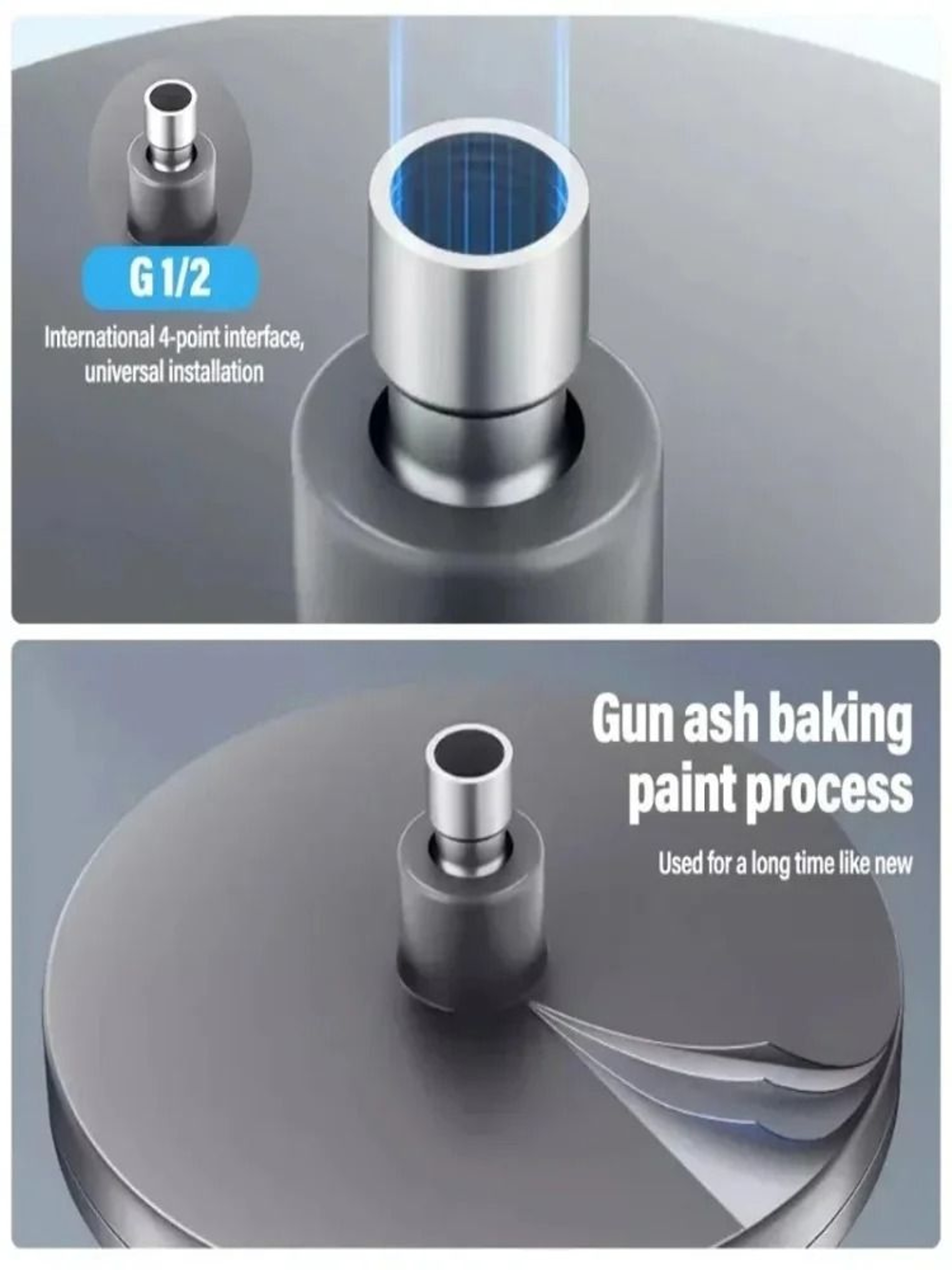 230mm Large Panel Rainfall Showerhead  6Mode High Pressure Supercharged Bathroom Top Rain Shower 3