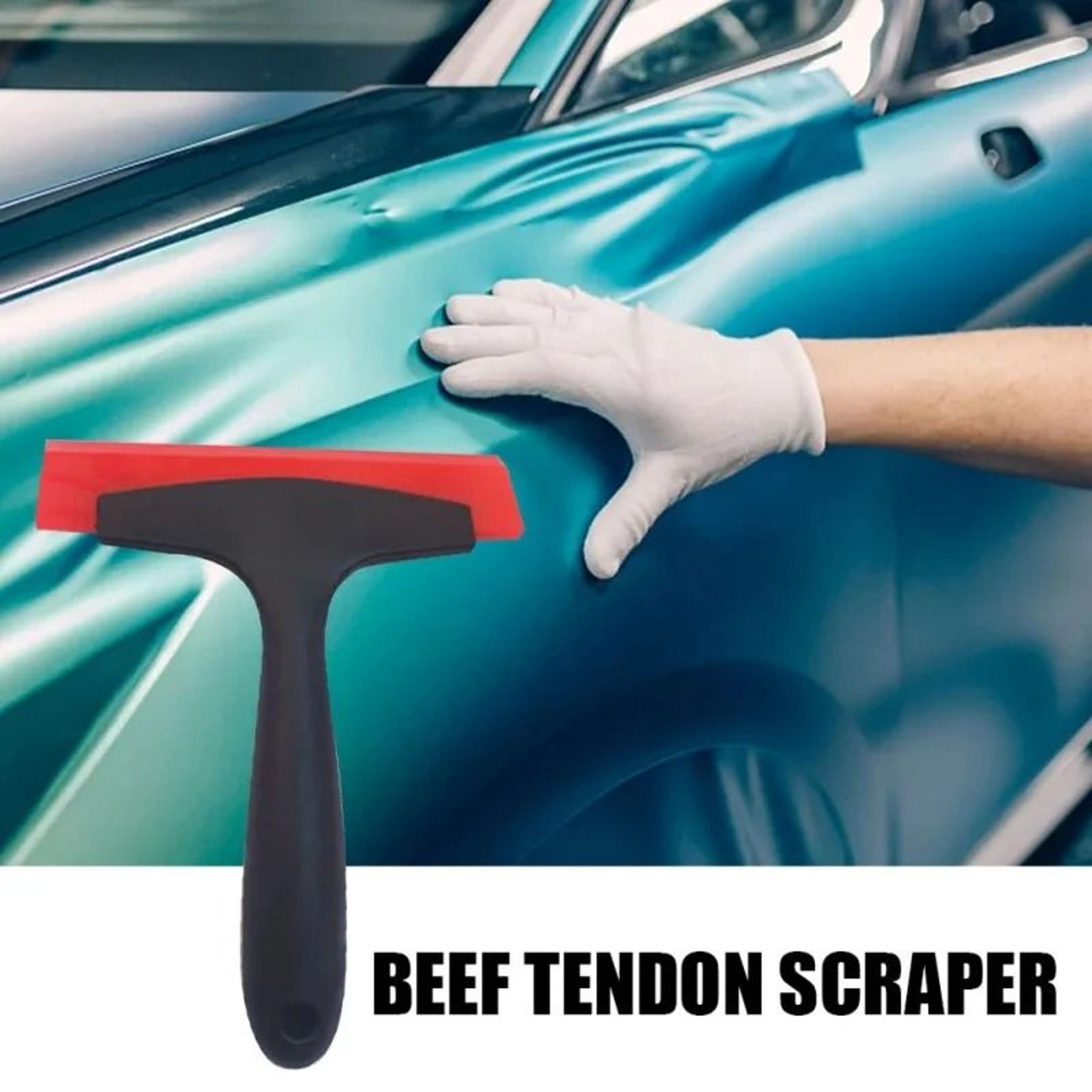 MultiPurpose Rubber Squeegee Grout Scraper  Tile Filling Window Snow  Car Film Removal Tool 1